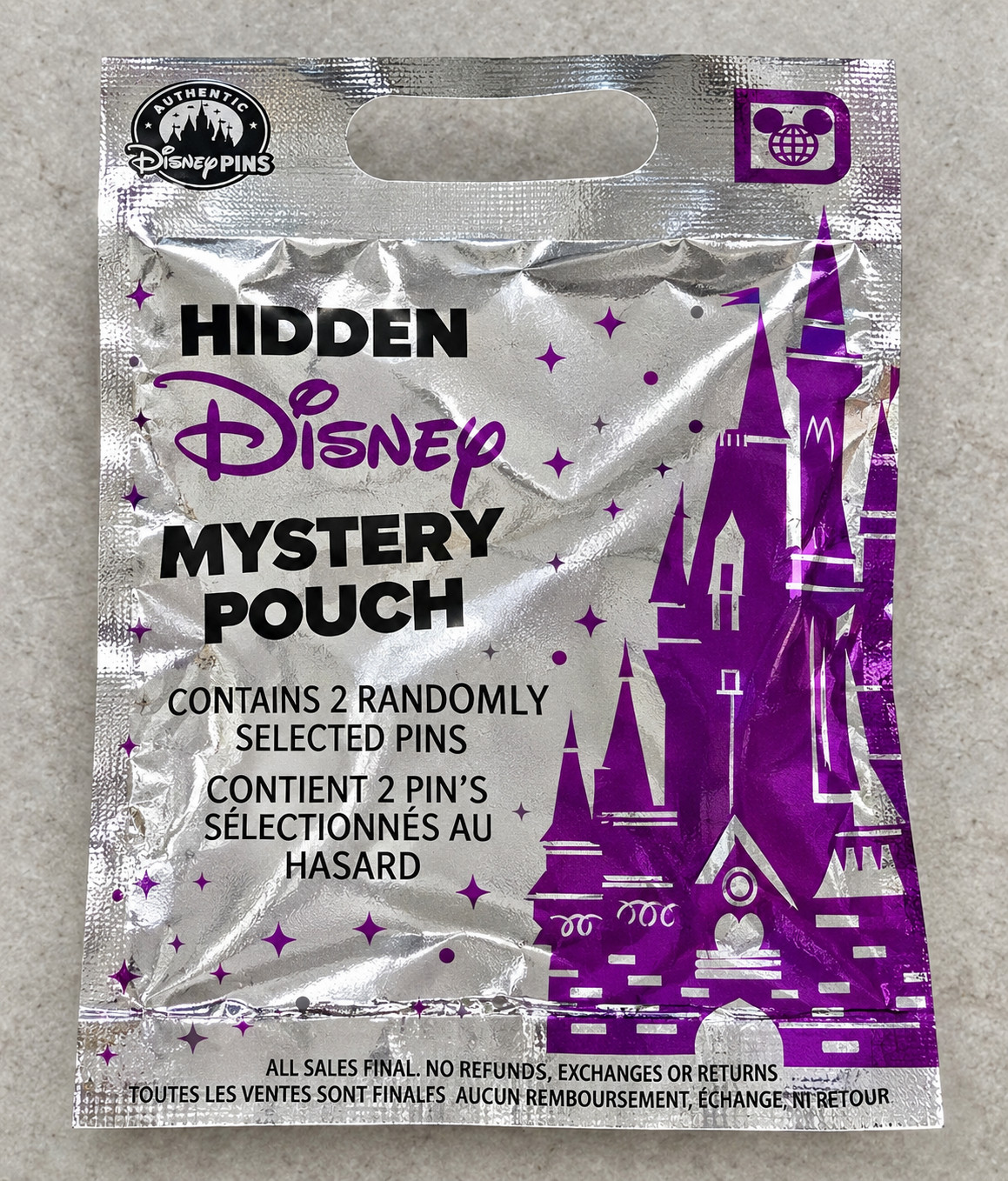 1 SEALED 2026 Walt Disney World Hidden Mickey Mystery Pin Pack WAVE B