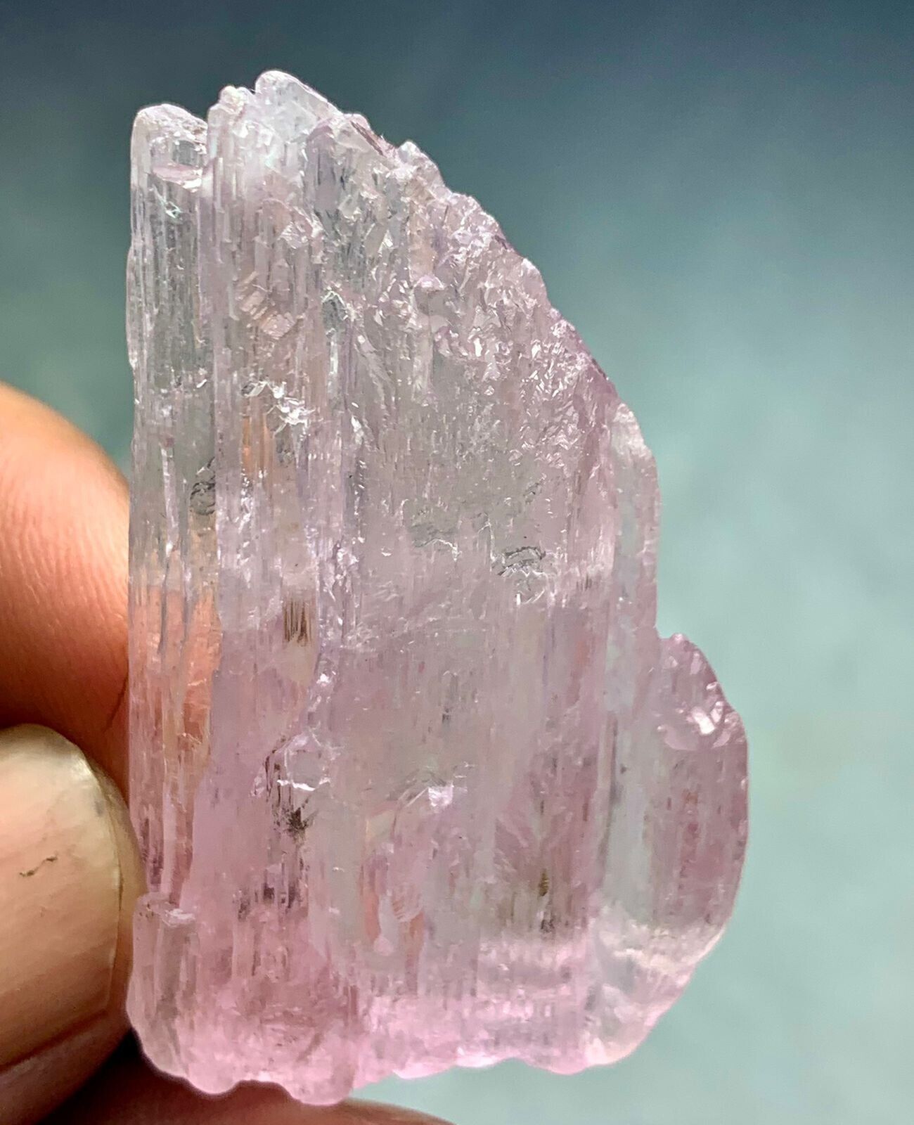 84 Cts Double Terminated Pink Kunzite Crystal from Afghanistan