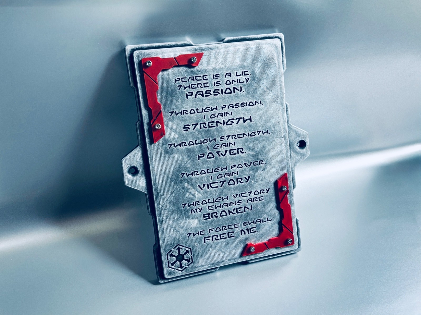 Sith Code Wall Plaque - Wall Mount Panel - Galaxy\'s Edge