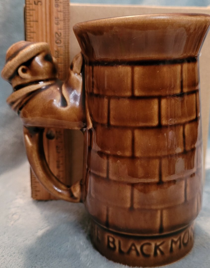 VINTAGE CERAMIC BLACK MONK BREWERY BEER MUG STEIN