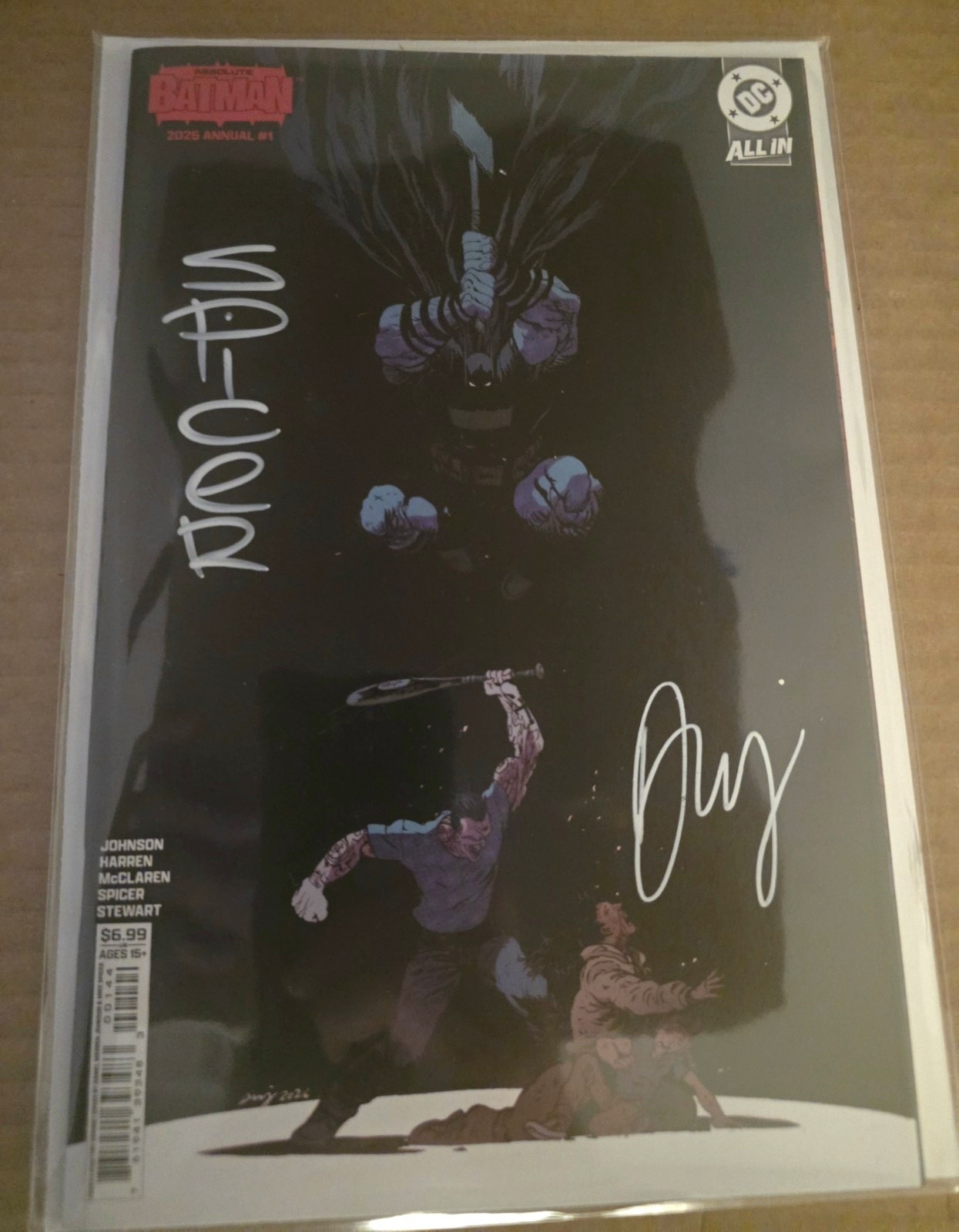 Absolute Batman 2025 Annual #1 - Signed Daniel Warren Johnson and Mike Spicer