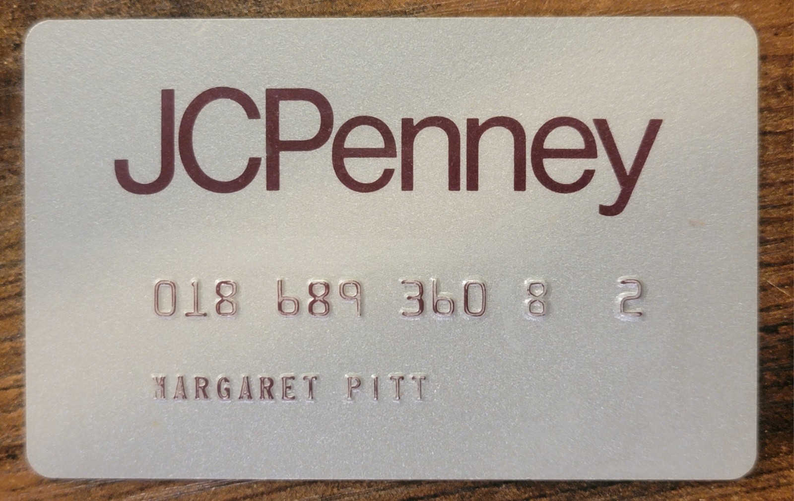 Vintage Expired JC Penney Credit Charge Card