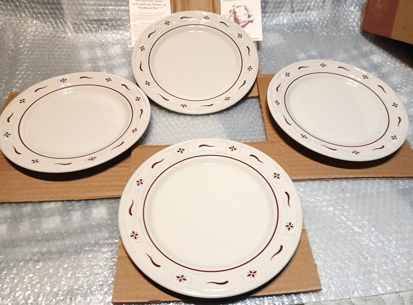 Longaberger Luncheon Plates - 9\