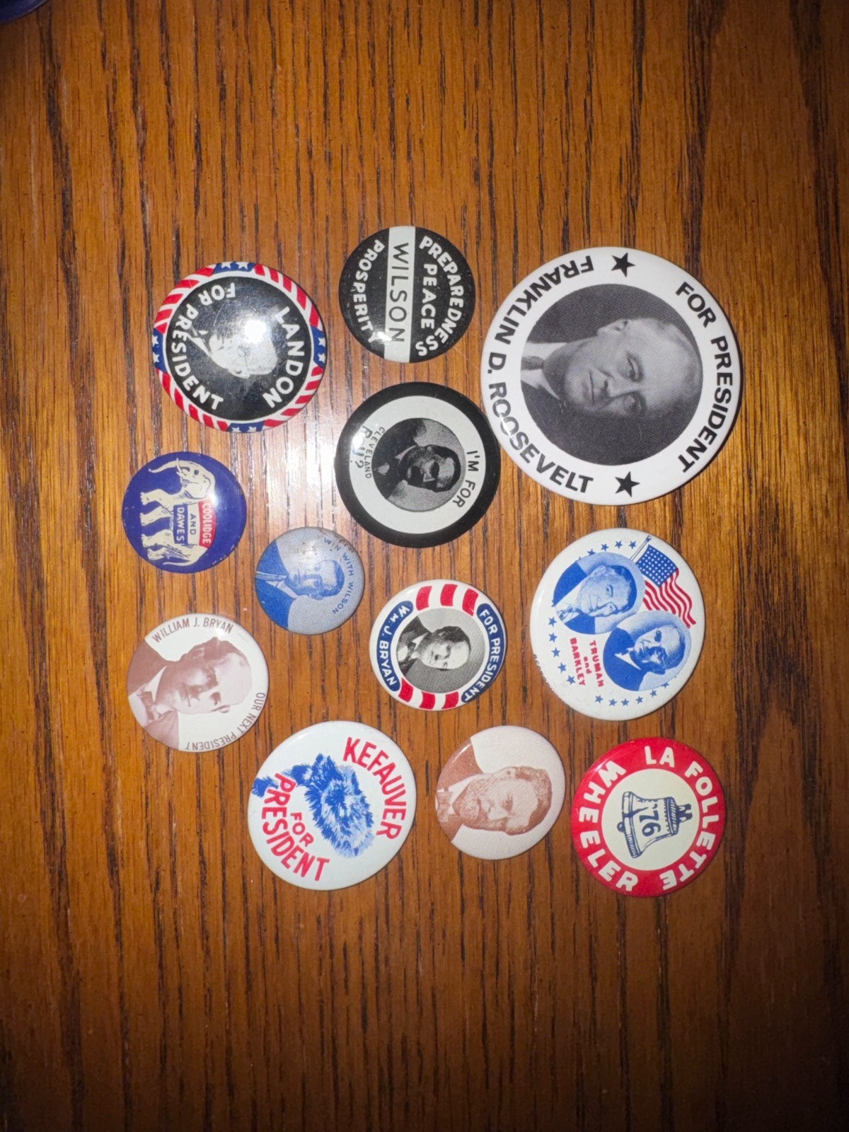 Political button lot- reproductions