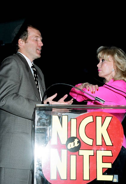 Rich Cronin and Barbara Eden 1990s Historic Old Photo