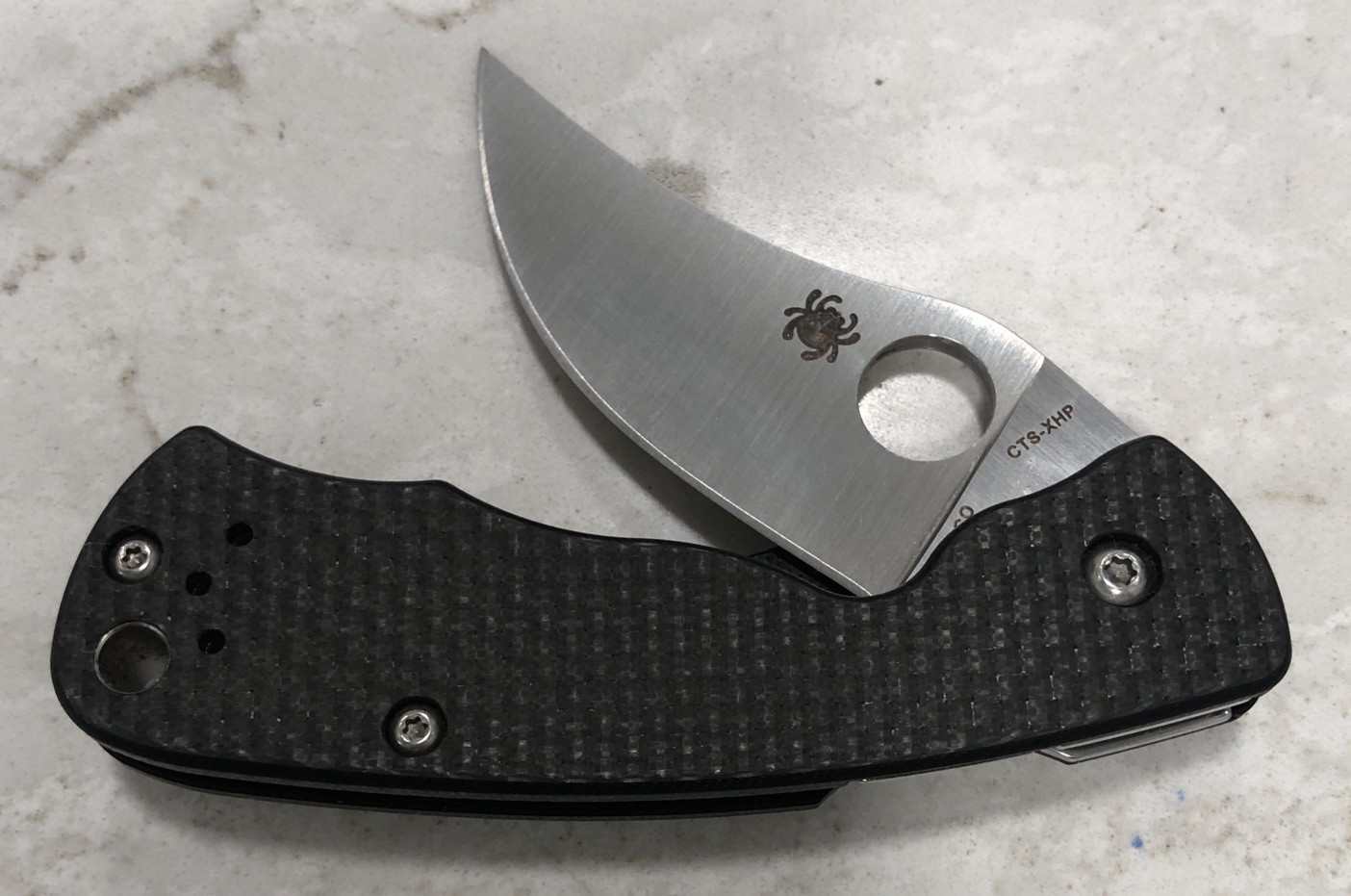 Rare Spyderco Taichung Reinhold Pocket Knife #C210CFP, CTS-XHP, Pre Owned Rare Spyderco Taichung Reinhold Pocket Knife #C210CFP, CTS-XHP, Pre Owned