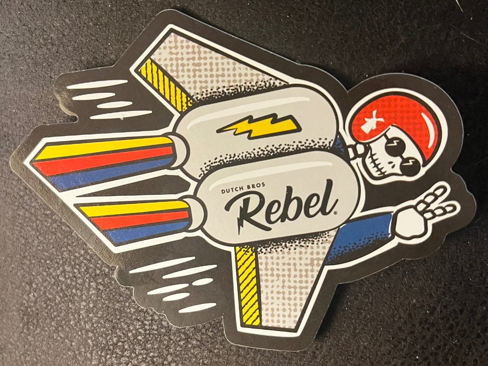 Dutch Bros Bonus Sticker Rebel Jetpack Skeleton Blast Off September 10th 2026 Dutch Bros Bonus Sticker Rebel Jetpack Skeleton Blast Off September 10th 2026