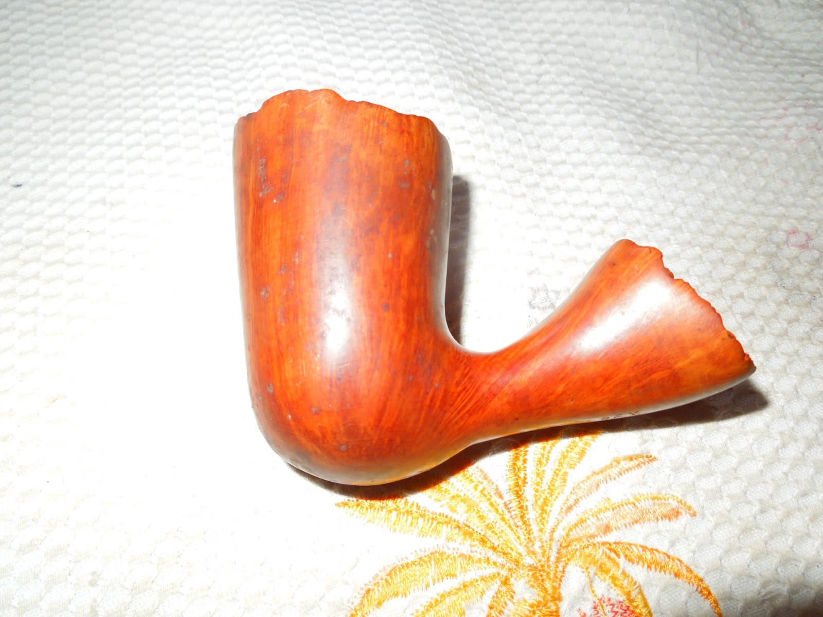 RARE 1973 WOOLSEY ESTATE PIPE. STRAIGHT GRAIN. UNIQUE HAND CARVED SHAPE NO STEM RARE 1973 WOOLSEY ESTATE PIPE. STRAIGHT GRAIN. UNIQUE HAND CARVED SHAPE NO STEM