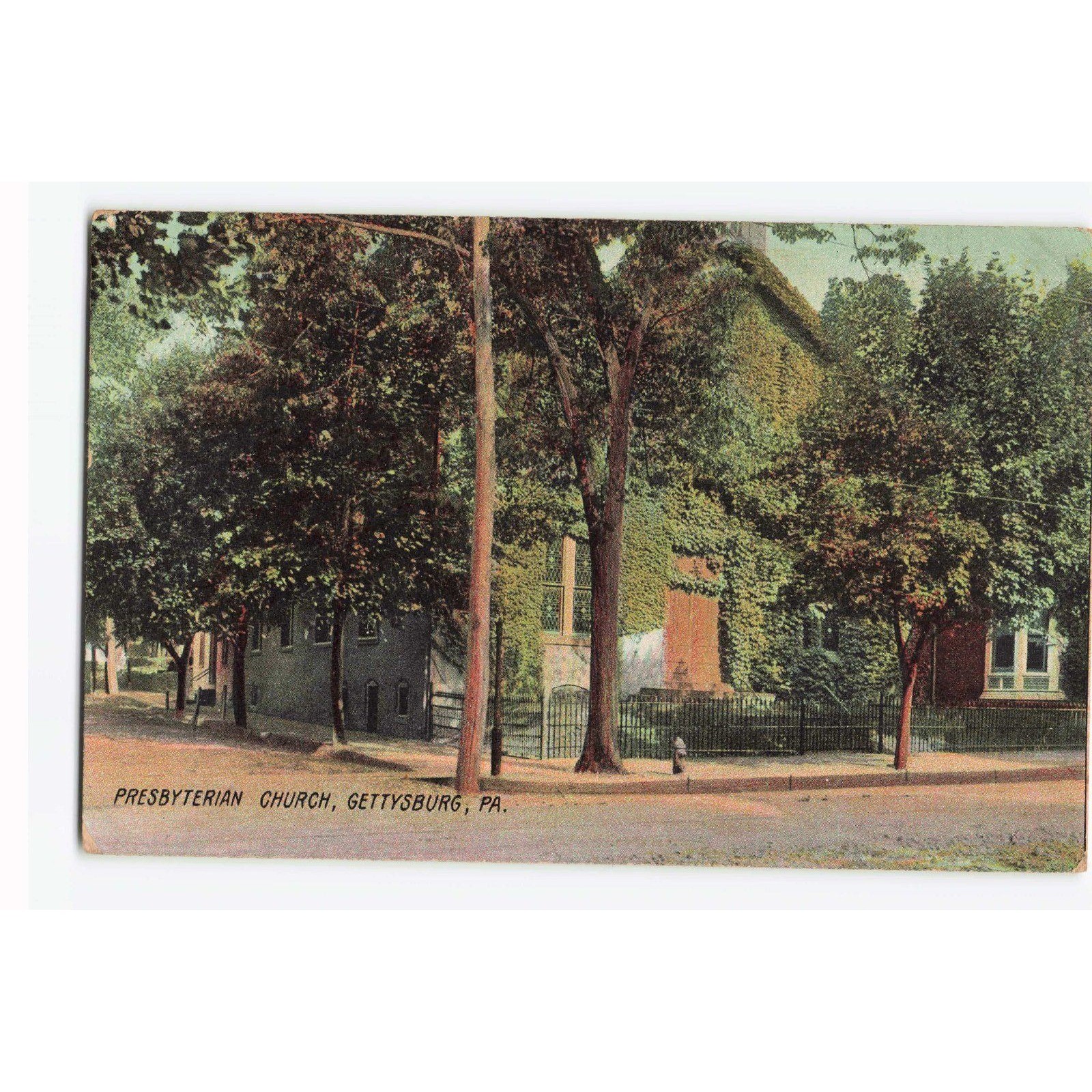 Vintage 1909 Presbyterian Church Gettysburg PA Postcard Rotograph Co E 3710a