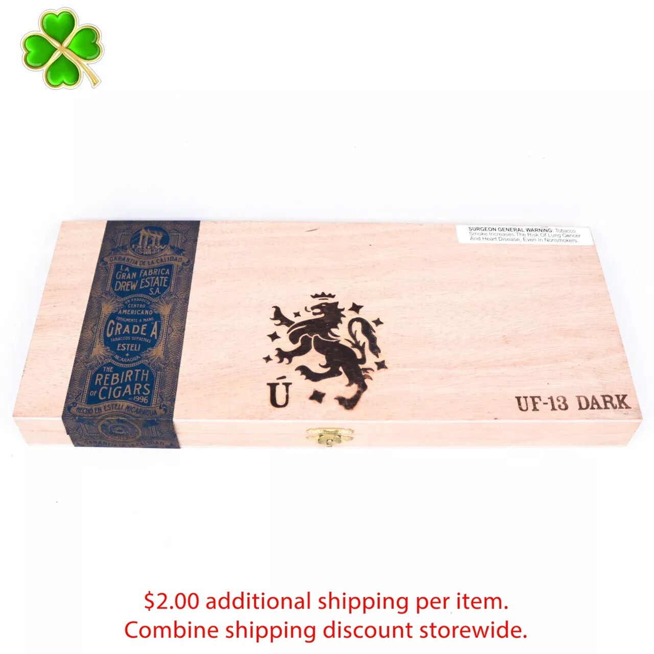 Liga Privada UF-13 Dark Unico Empty Wood Cigar Box 13.75\