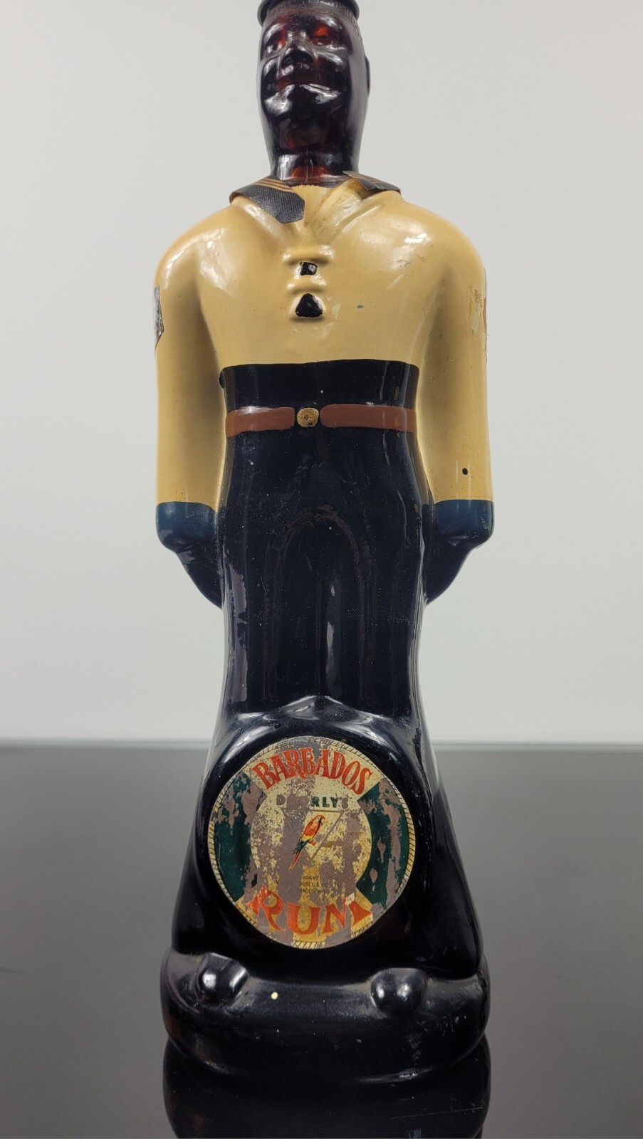 Vintage Doorly\'s Barbados Rum Sailor Bottle (Empty) 26 oz