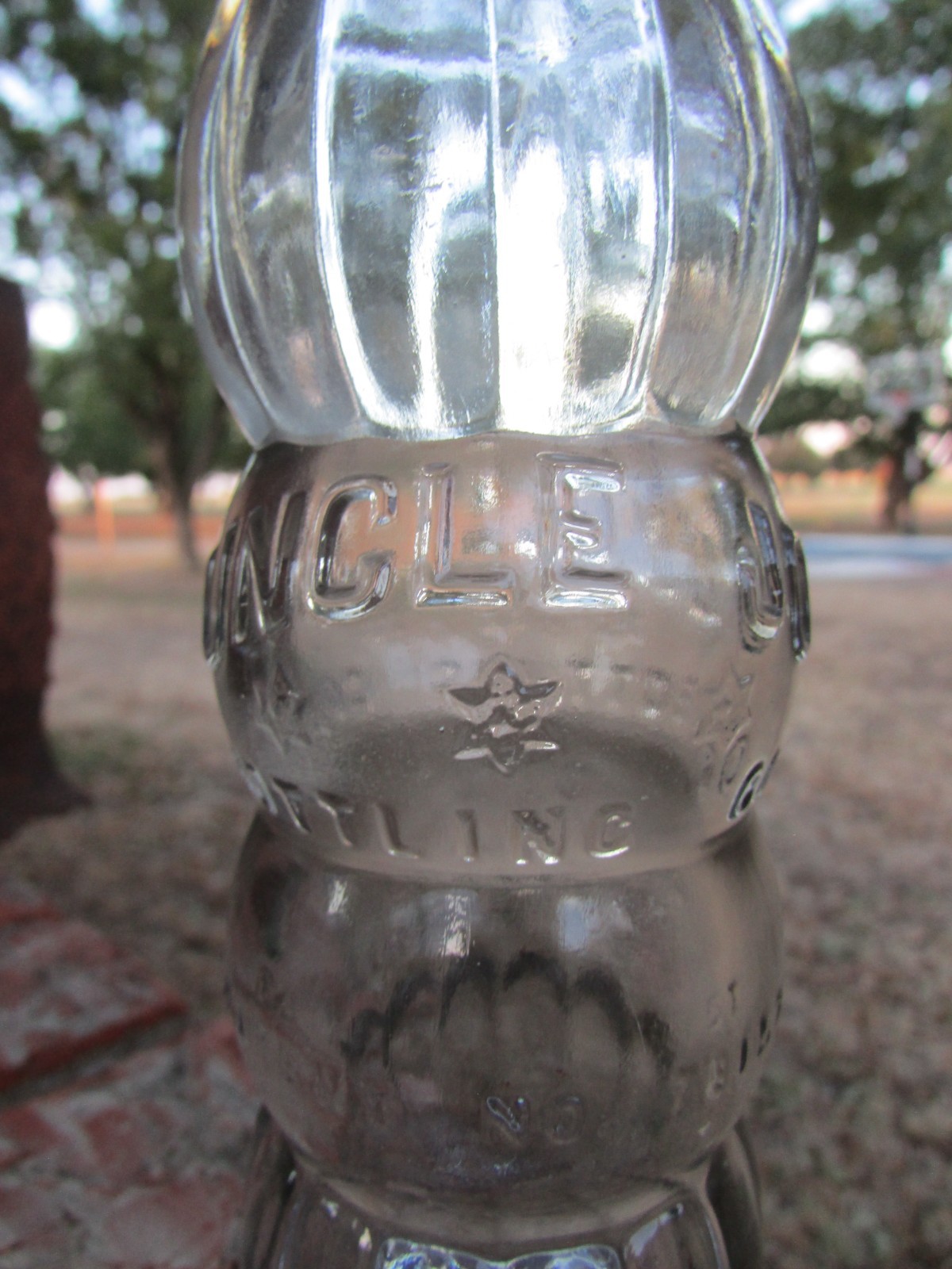 Embossed Fort Worth, Texas Uncle Jo Bottle (Star of David) 3 Rivers
