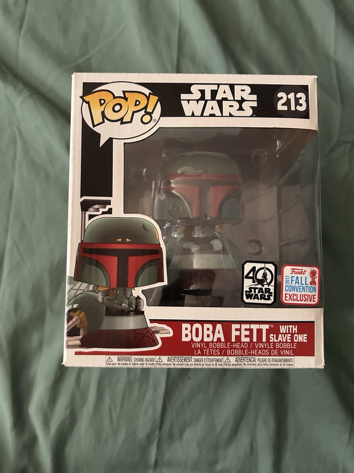 Funko Pop Star Wars Boba Fett with Slave One #213 2017 Fall Convention Exclusive