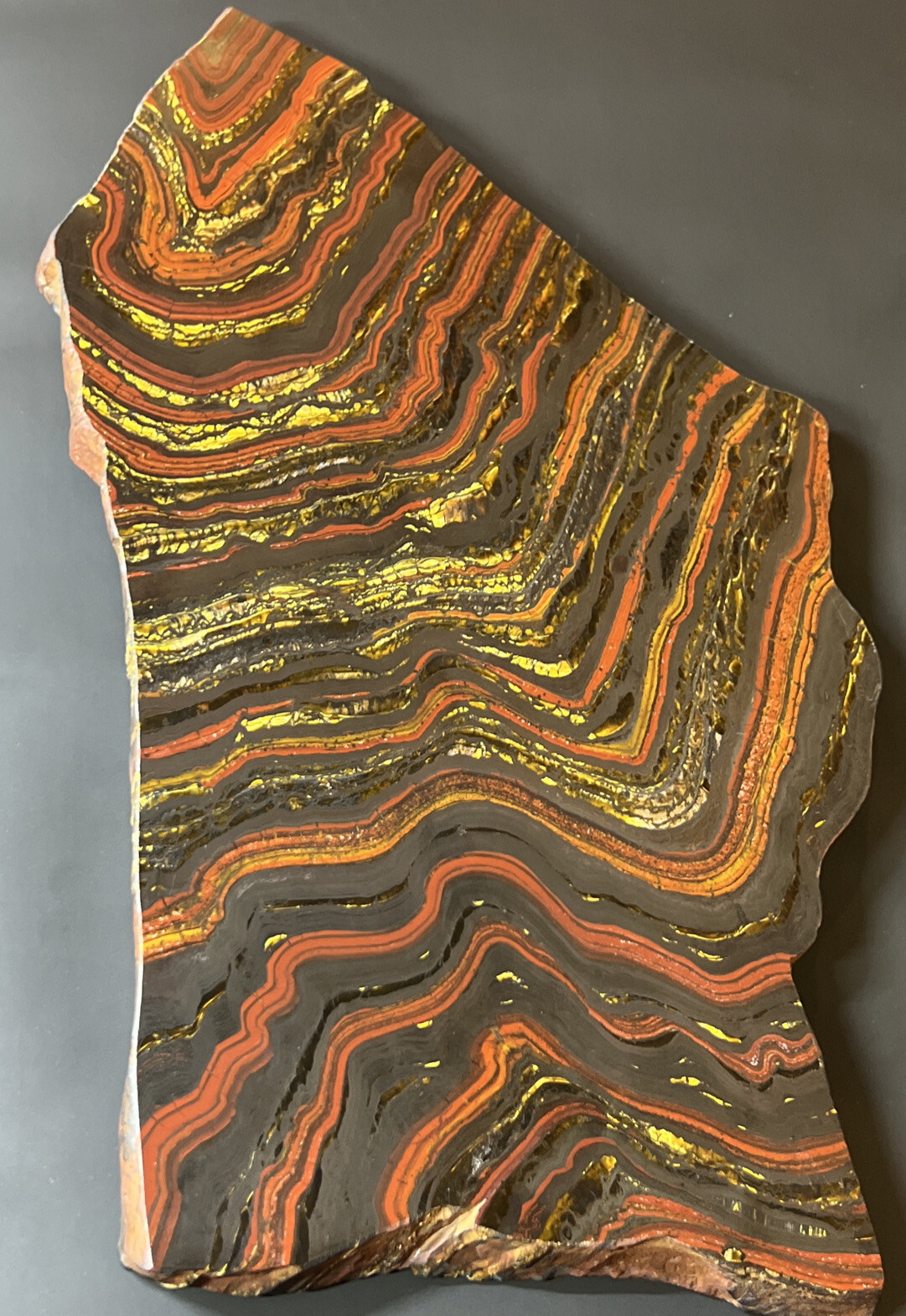 Exquisite Tiger Iron Slab LARGE Exquisite Tiger Iron Slab LARGE