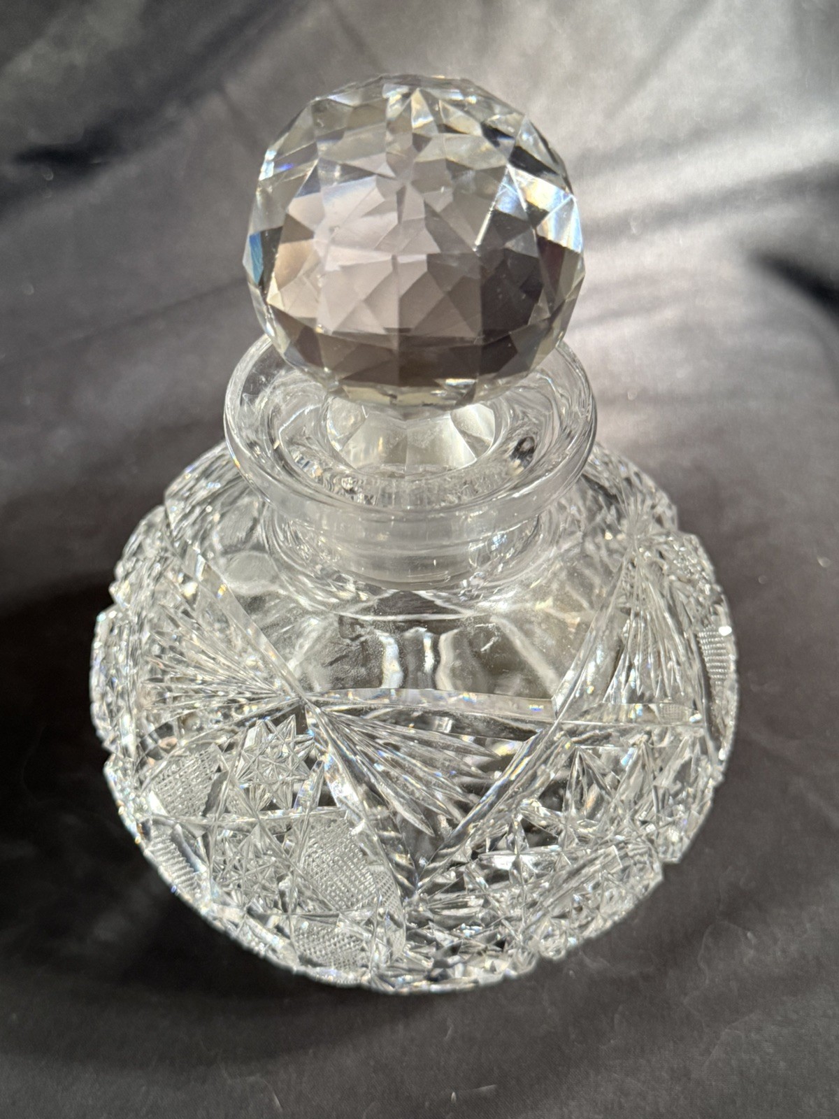 Antique American Brilliant Cut Glass Dorflinger Marlboro Cologne Scent Bottle Antique American Brilliant Cut Glass Dorflinger Marlboro Cologne Scent Bottle
