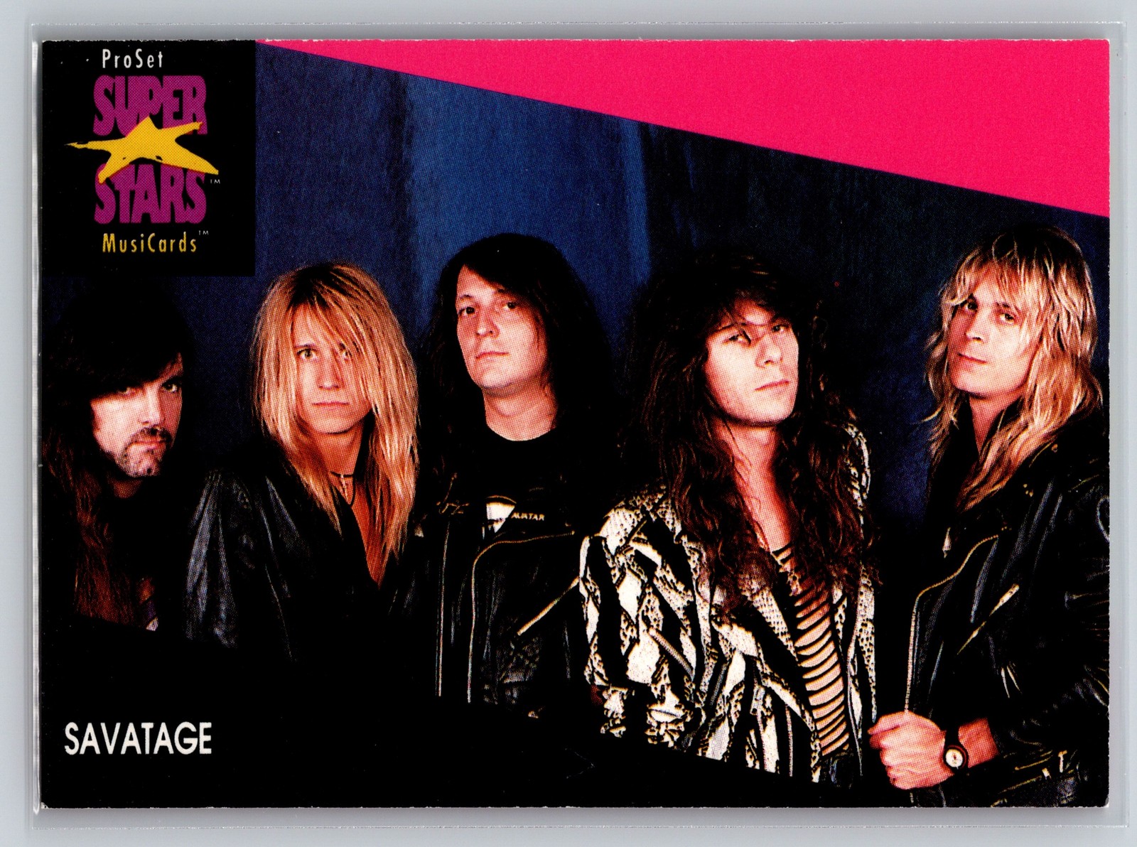 1991 Pro Set SuperStars MusiCards #232 Savatage Heavy Metal Band Card 1991 Pro Set SuperStars MusiCards #232 Savatage Heavy Metal Band Card
