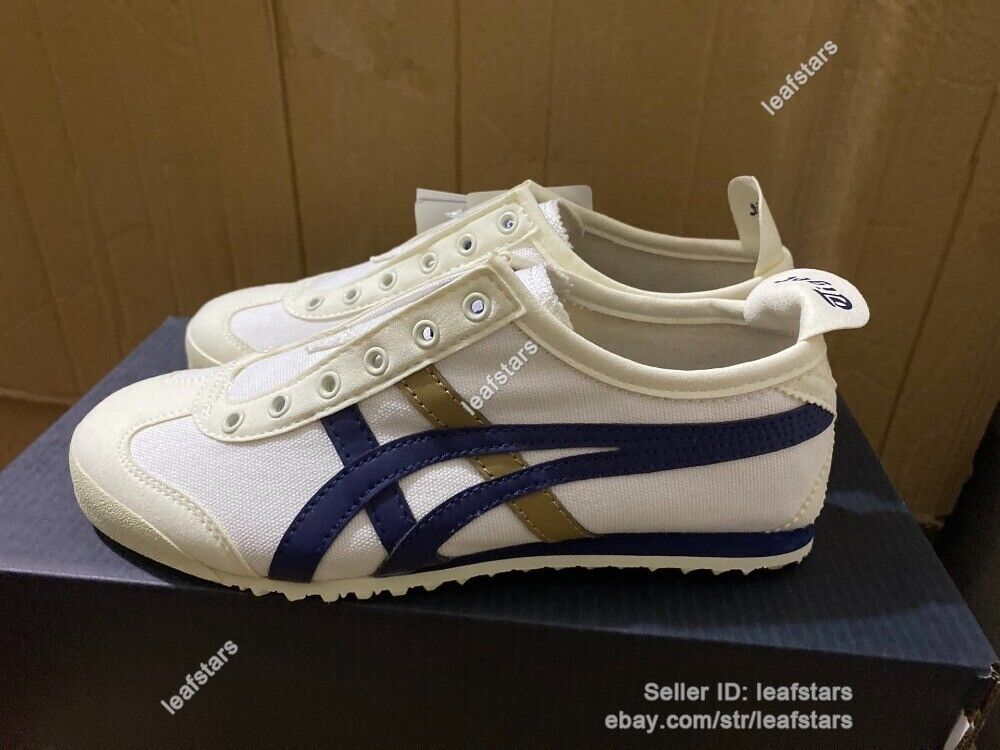 Onitsuka Tiger MEXICO 66 SLIP-ON Sneakers - Cream/Peacoat, Classic and Trendy