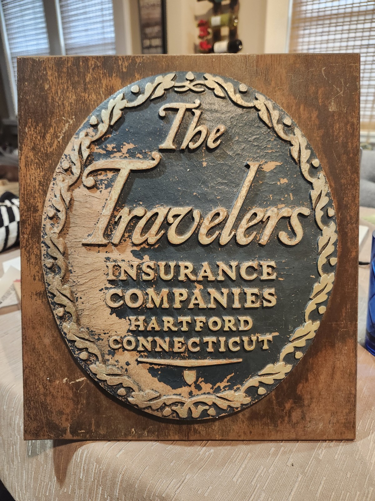 The Travelers Insurance Companies Hartford Connecticut Advertising Sign The Travelers Insurance Companies Hartford Connecticut Advertising Sign