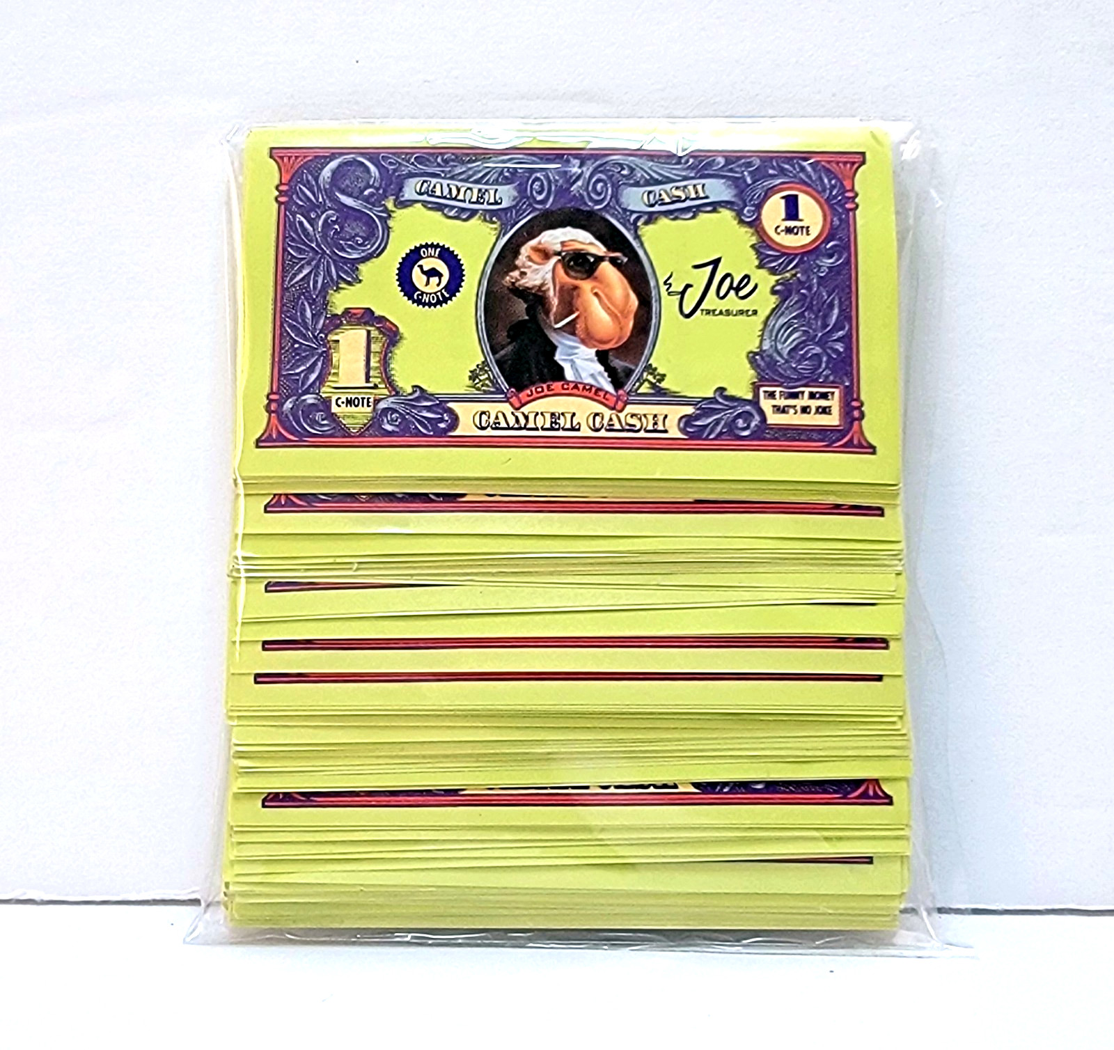 100 Vintage Camel Cash 1 C-Notes Lot 1996 Joe Camel Cigarette Tobacco Promo Cash 100 Vintage Camel Cash 1 C-Notes Lot 1996 Joe Camel Cigarette Tobacco Promo Cash