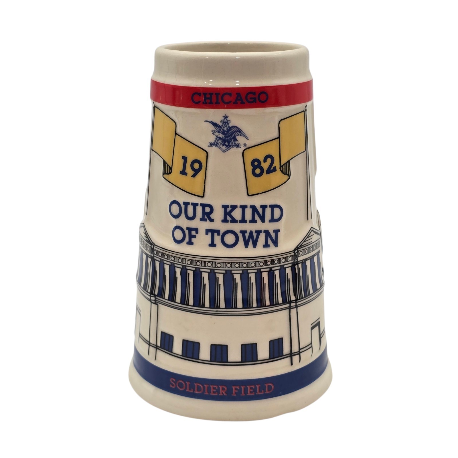 1982 Budweiser Chicago stein by Anheuser-Busch 3rd mug in the Collector series 1982 Budweiser Chicago stein by Anheuser-Busch 3rd mug in the Collector series