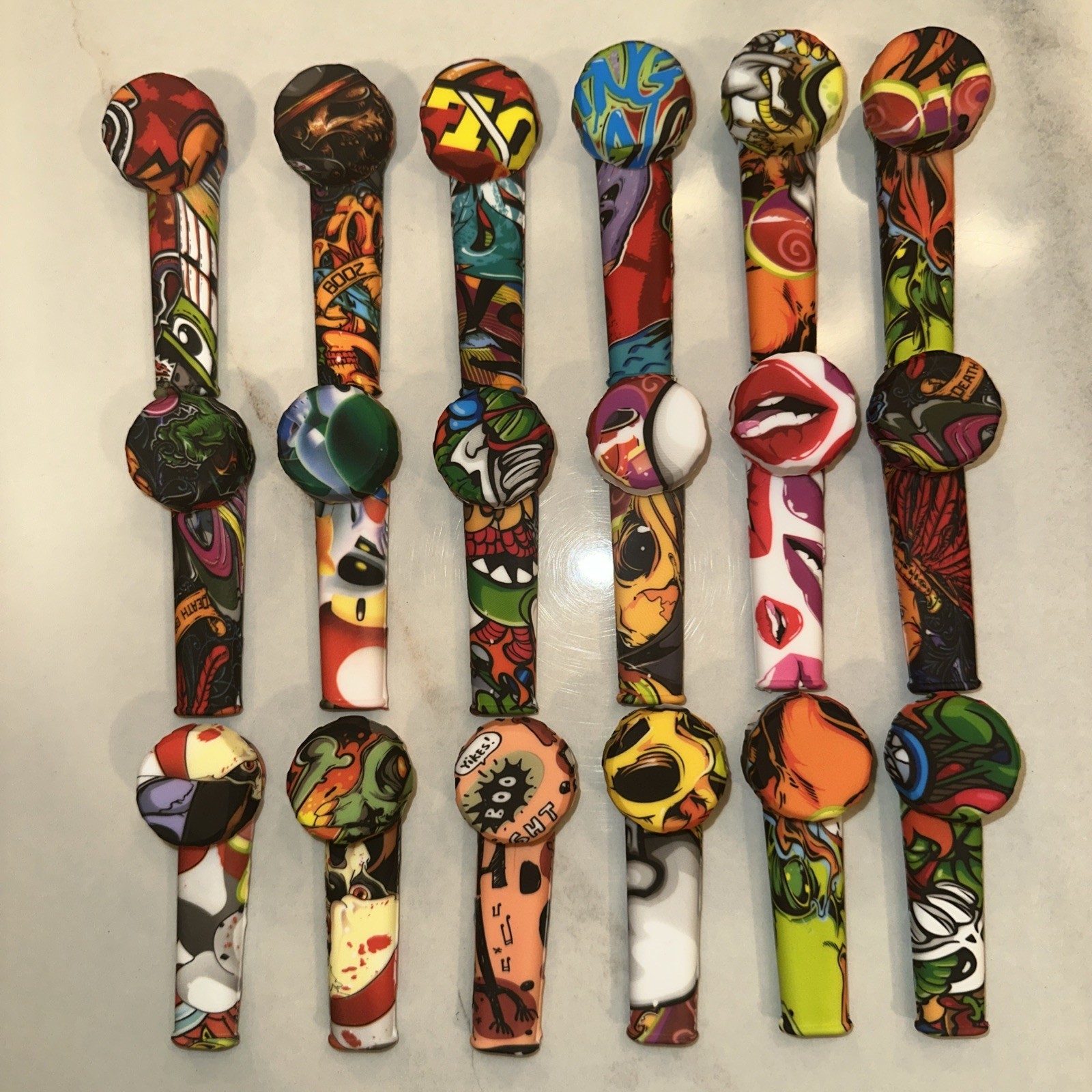 8ctš„Smoking Tobacco Hand Pipe W Cap Lid Pocket Pipe Metal Bowl Silicone 8ctš„Smoking Tobacco Hand Pipe W Cap Lid Pocket Pipe Metal Bowl Silicone