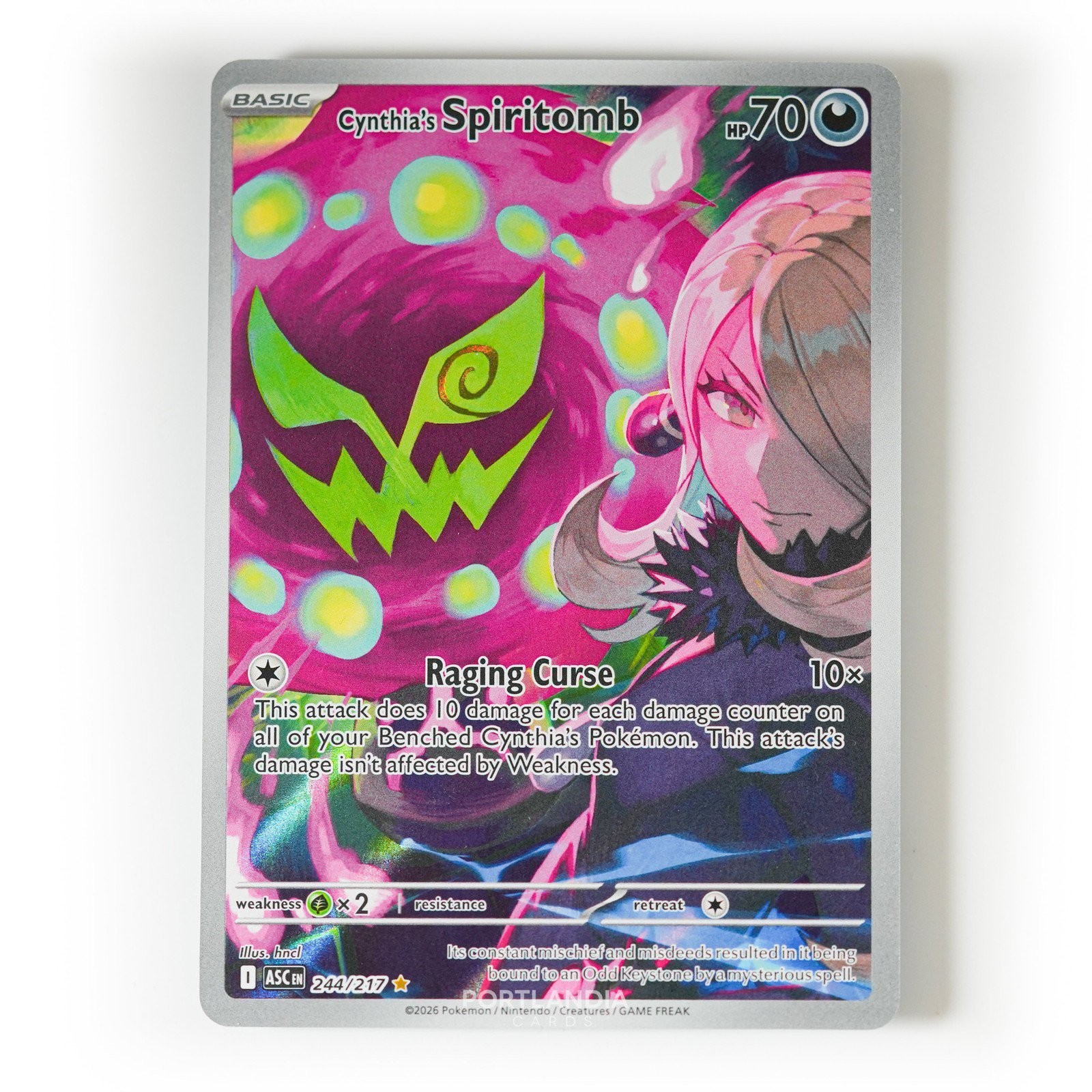 Pokemon - Cynthia\'s Spiritomb - 244/217 - ME Ascended Heroes - Illustration Rare Pokemon - Cynthia\'s Spiritomb - 244/217 - ME Ascended Heroes - Illustration Rare