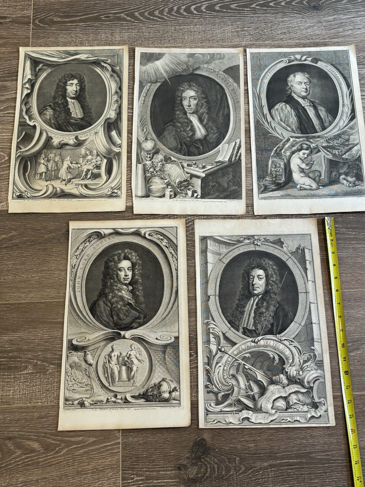 5 Antique 1740s Jacobus Houbraken Engravings Lot Historical Periwigs Wigs 5 Antique 1740s Jacobus Houbraken Engravings Lot Historical Periwigs Wigs