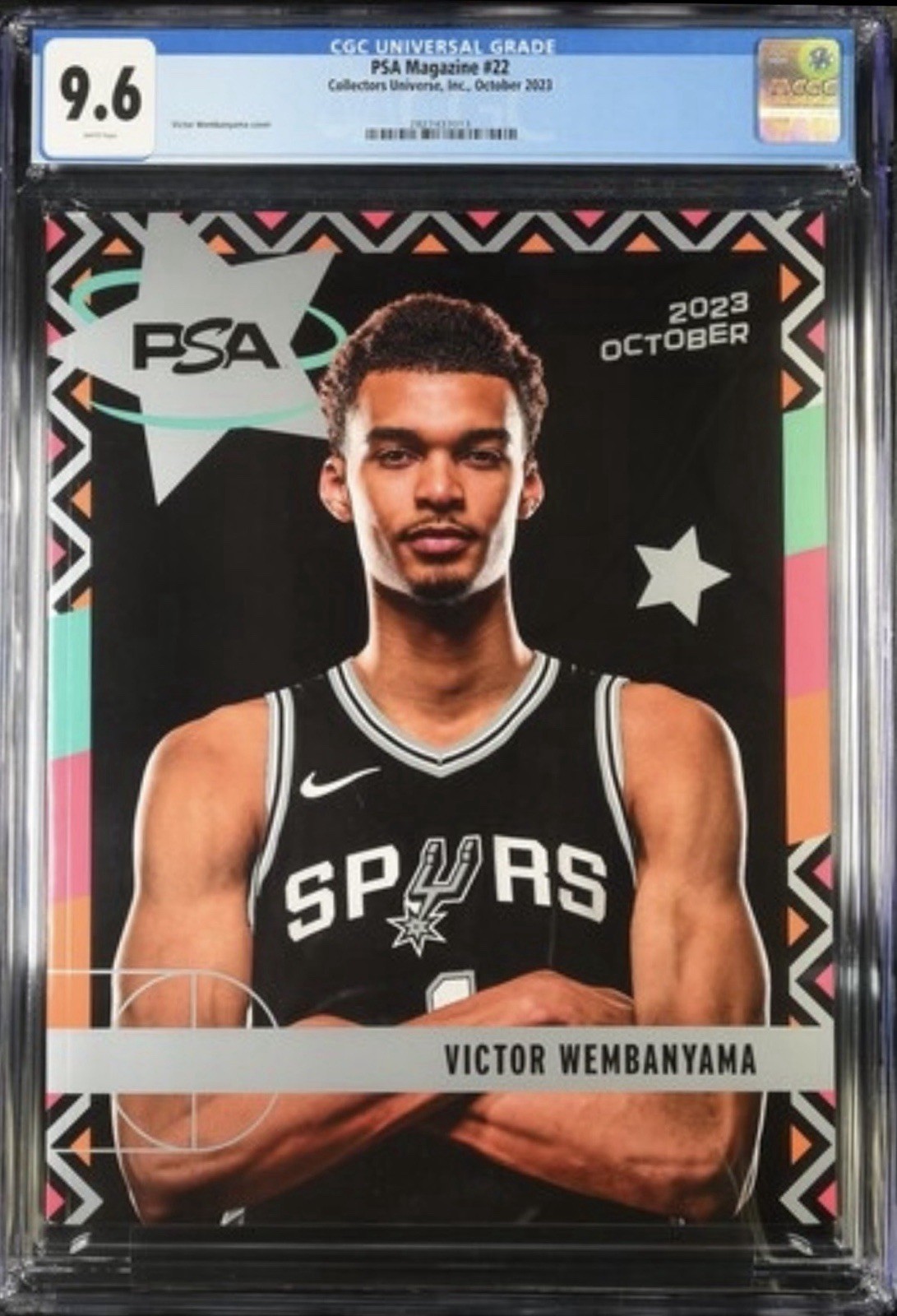 POP 1/7💎 2023 Victor Wembanyama ROOKIE PSA Magazine CGC 9.6 NONE GRADED HIGHER