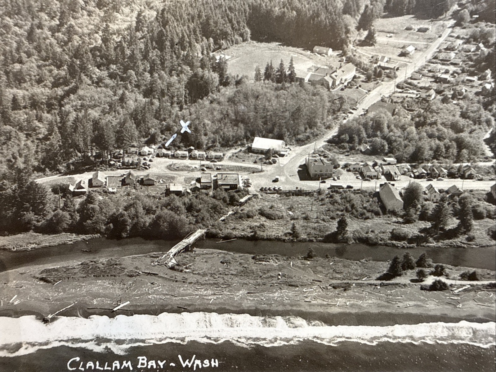 1952 RPPC Slip Point Clallum Bay Washington