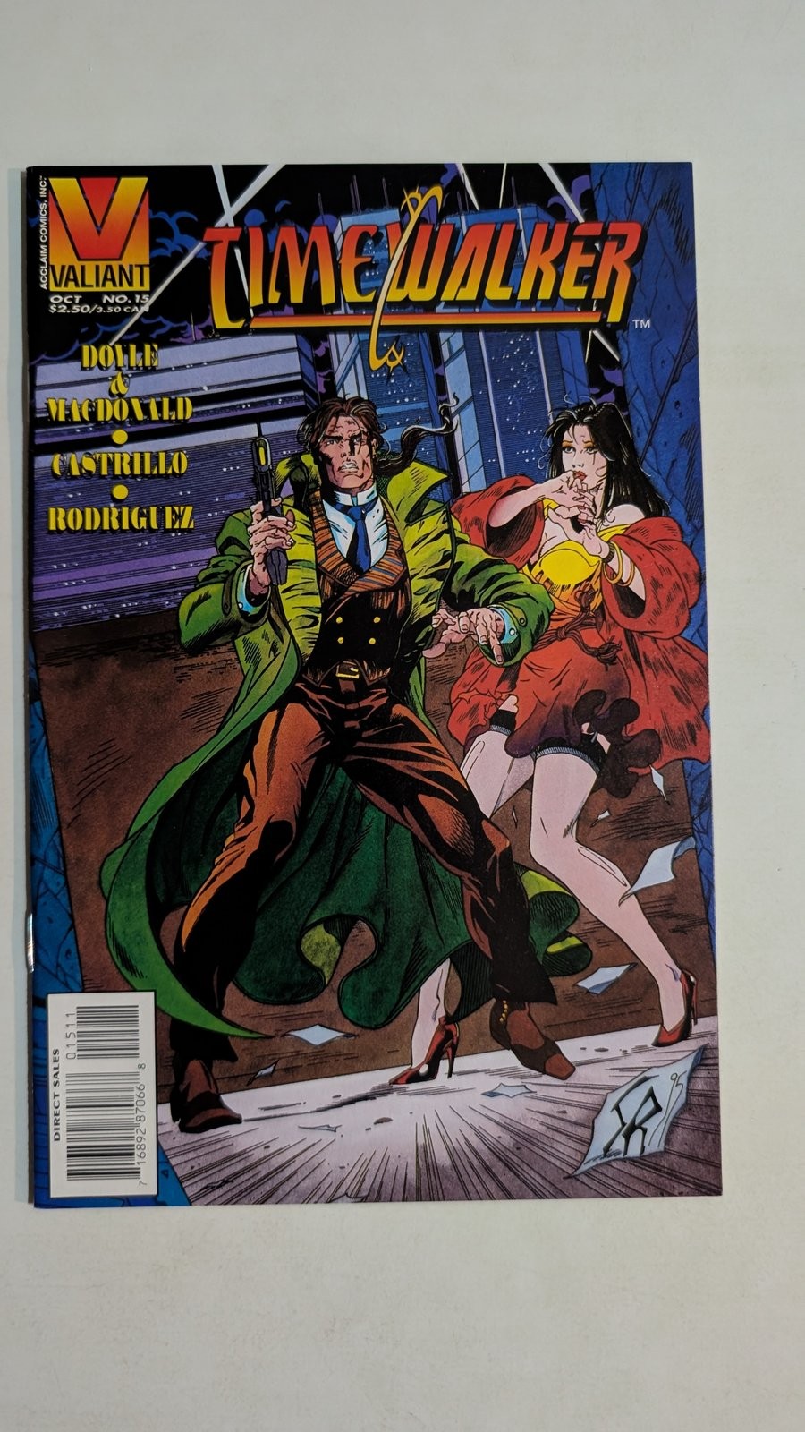Timewalker #15 Comic Book Ivar the Timewalker James MacDonald Valiant 1995