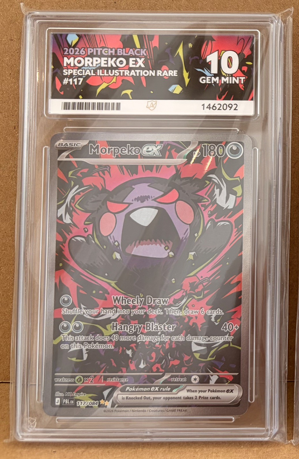 Pokémon Morpeko Ex Special Illustration Rare Holo 117/084 - ACE 10 -PERFECT SUBS