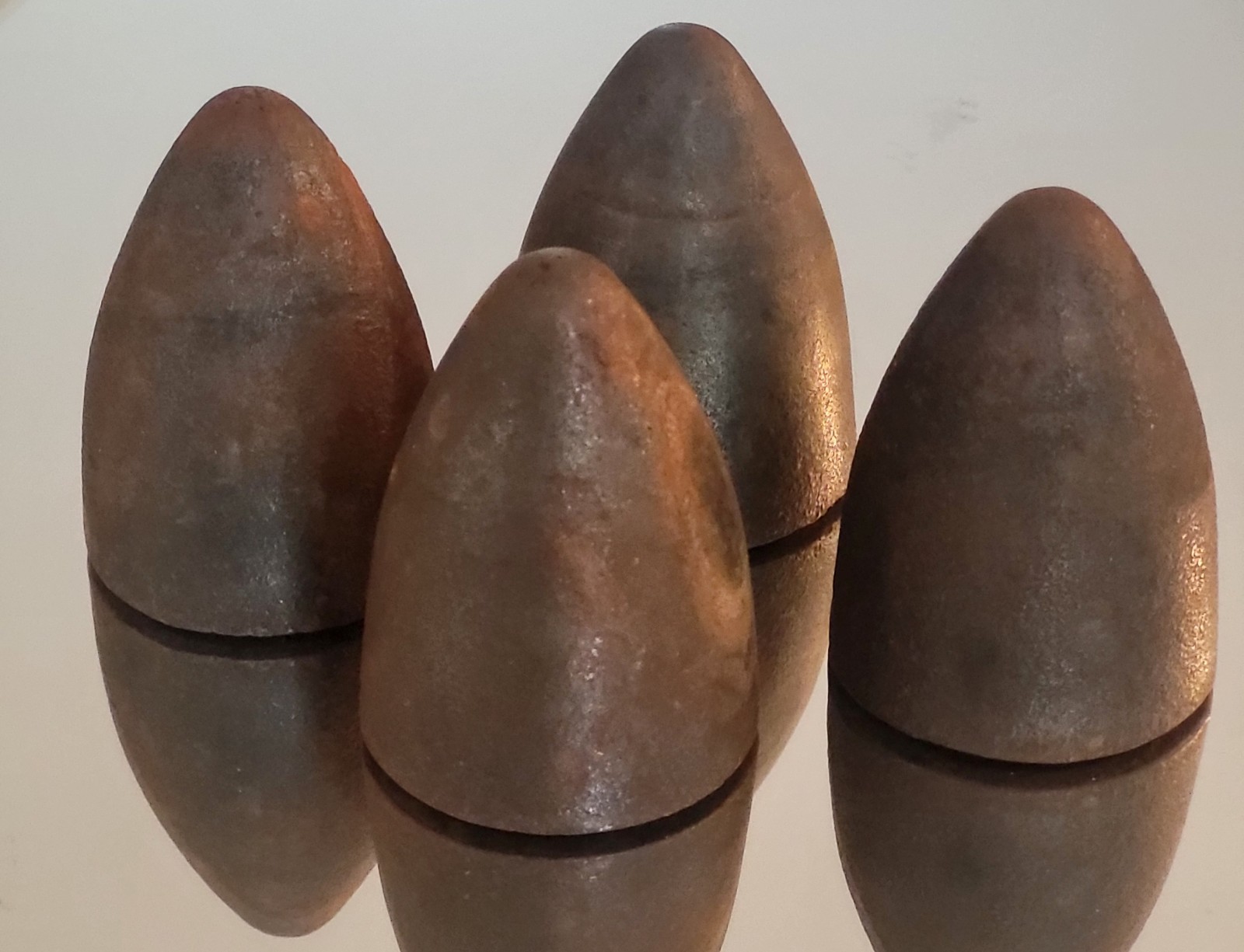 Vintage Cast Iron Hollow Cone Industrial Mining Foundry Pieces Lot of 4