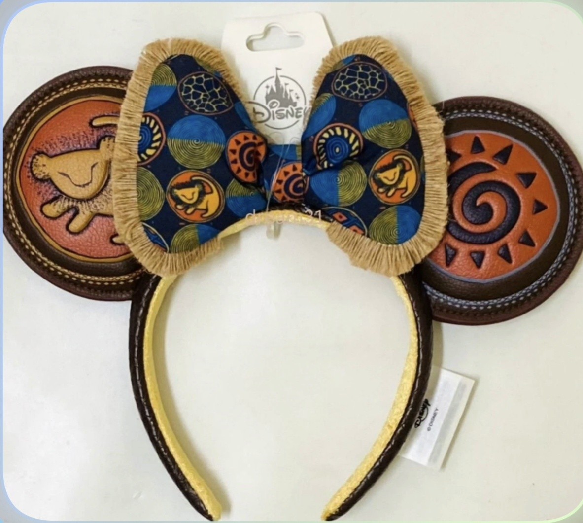 BNWT Disney The Lion King Simba Minnie Mouse Ear Headband Adult-authentic 