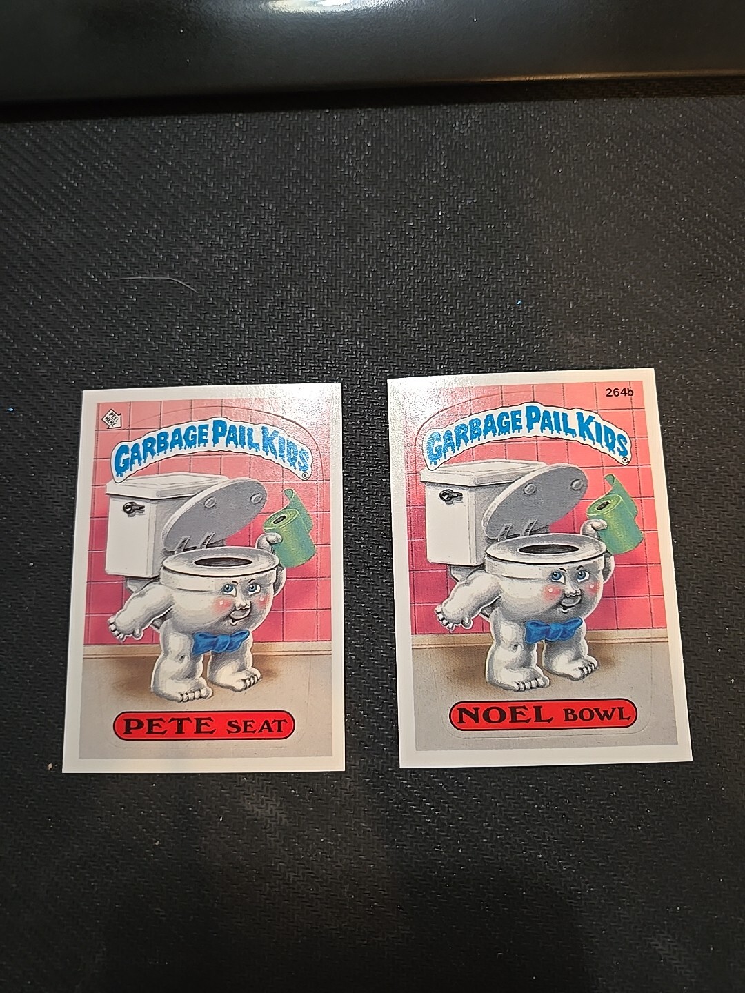 1987 Topps Garbage Pail Kids OS7 Pete Seat Noel Bowl #264a/b *LOT OF 2* 1987 Topps Garbage Pail Kids OS7 Pete Seat Noel Bowl #264a/b *LOT OF 2*