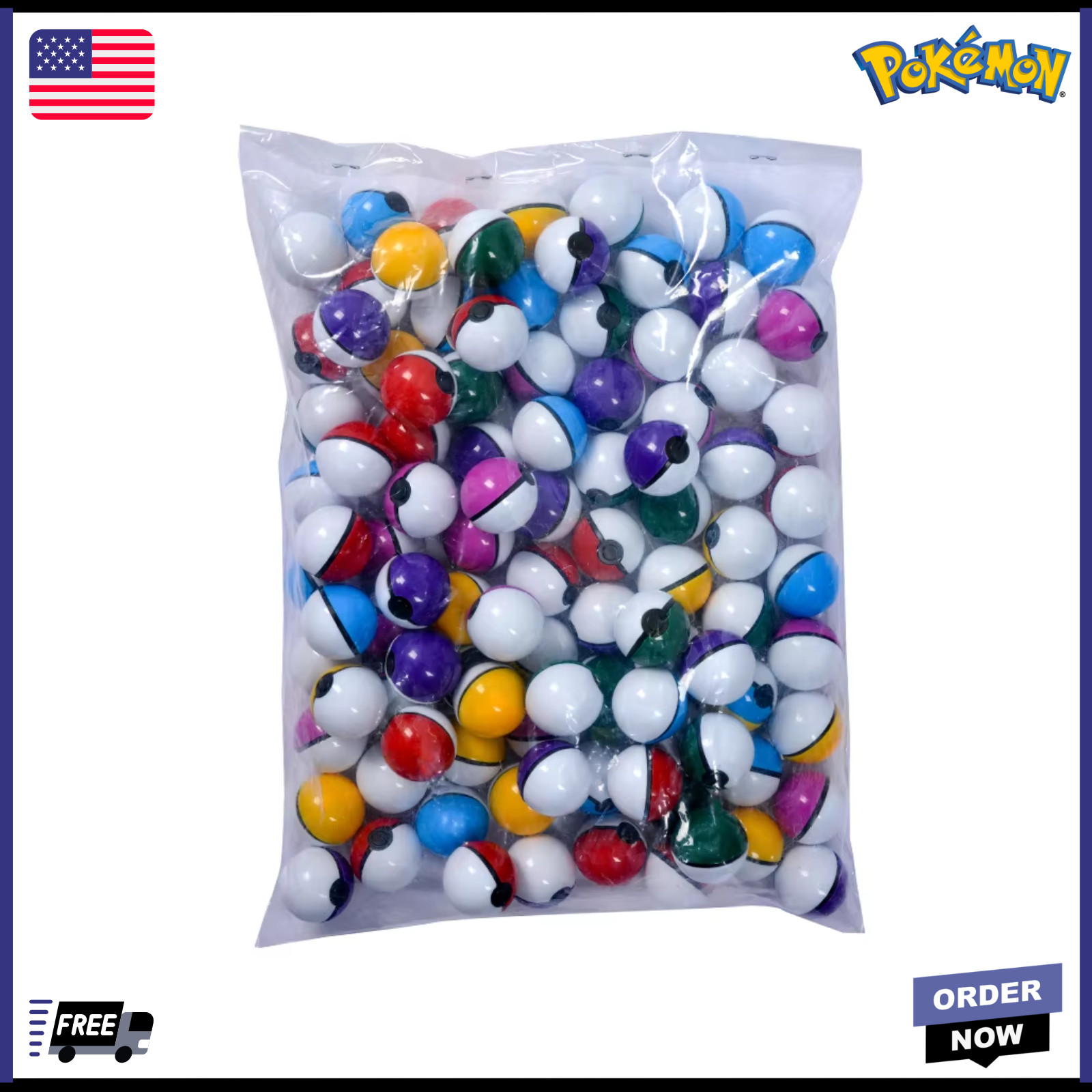 100 Ball (3cm) Pokemon Pokeball Toy Figurines Mini Figure Toys Pocket Monster 100 Ball (3cm) Pokemon Pokeball Toy Figurines Mini Figure Toys Pocket Monster