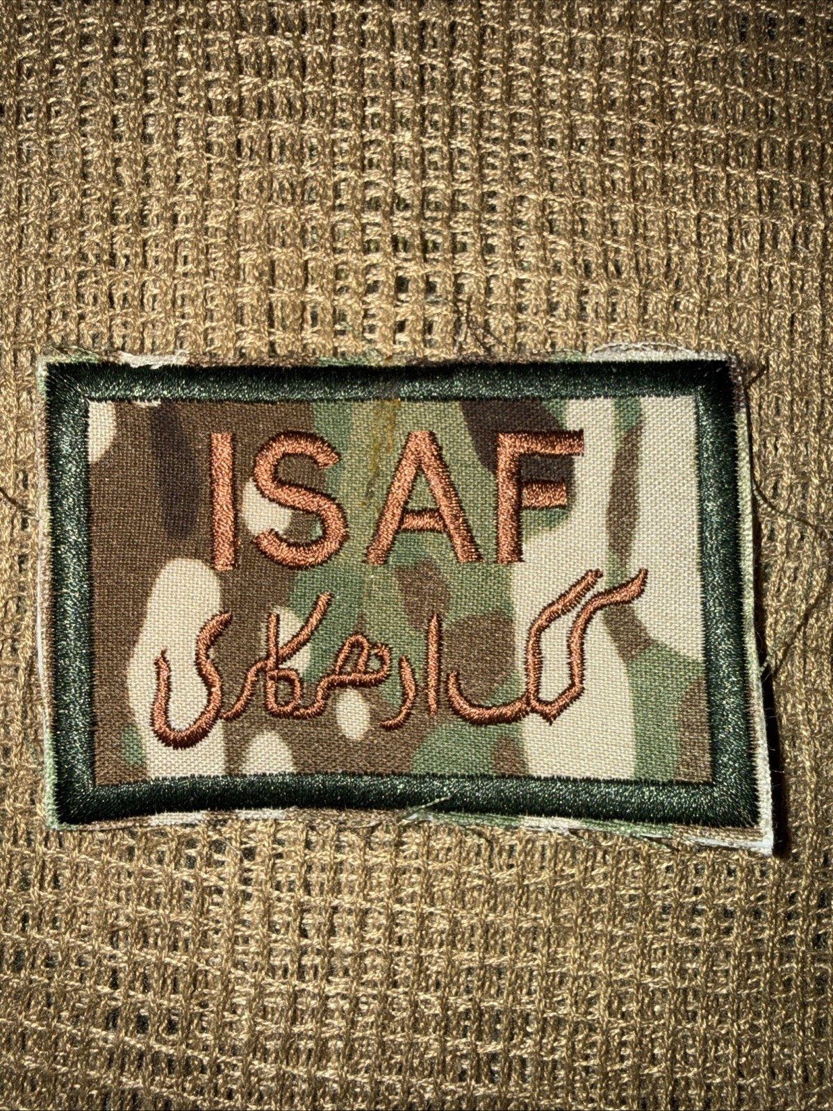 AFGAN NATO Forces COALITION US France Pocket Patch ISAF -afgan Bring back