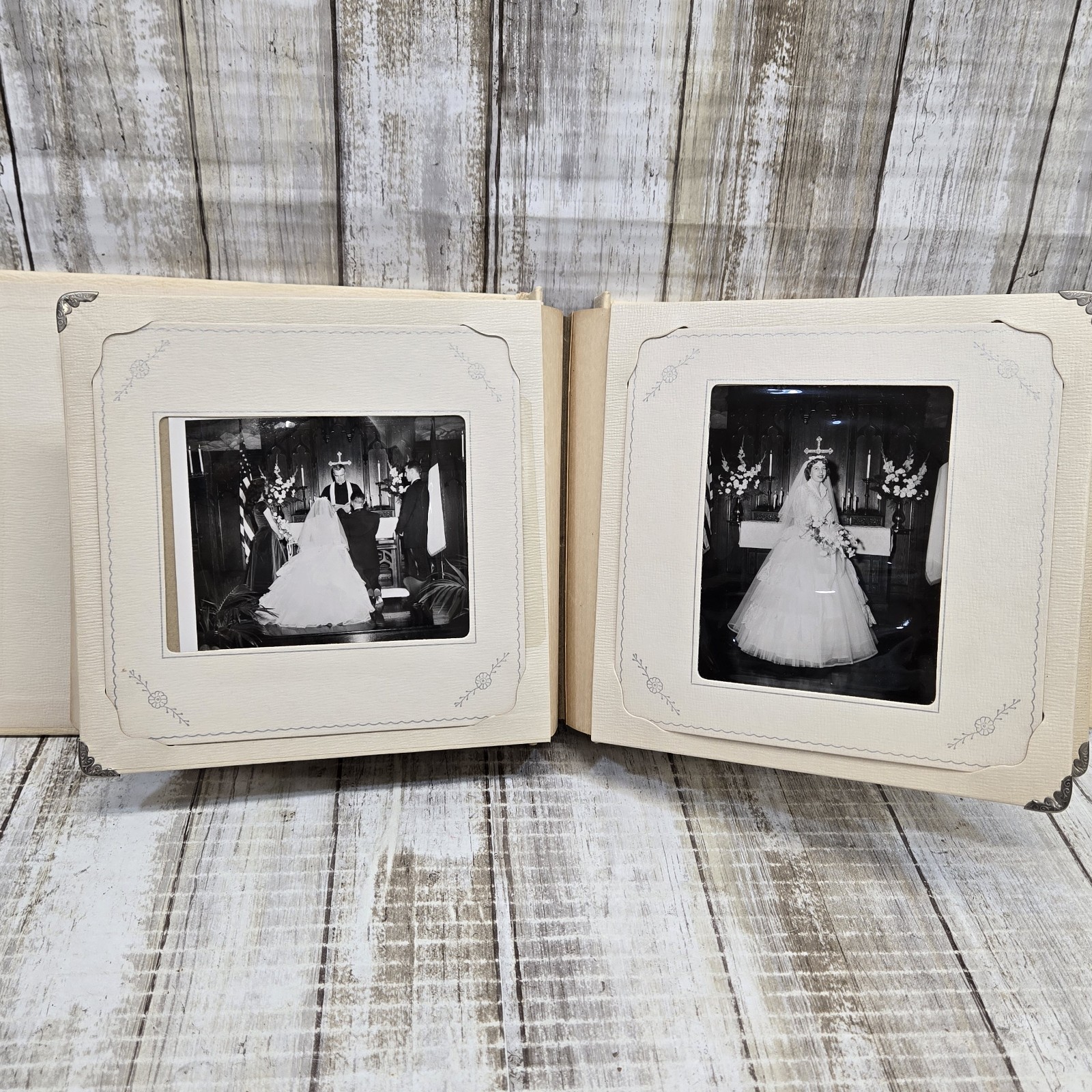 Vintage 1960S Wedding Album Classic A-line Bridal Dress Design Photographs 