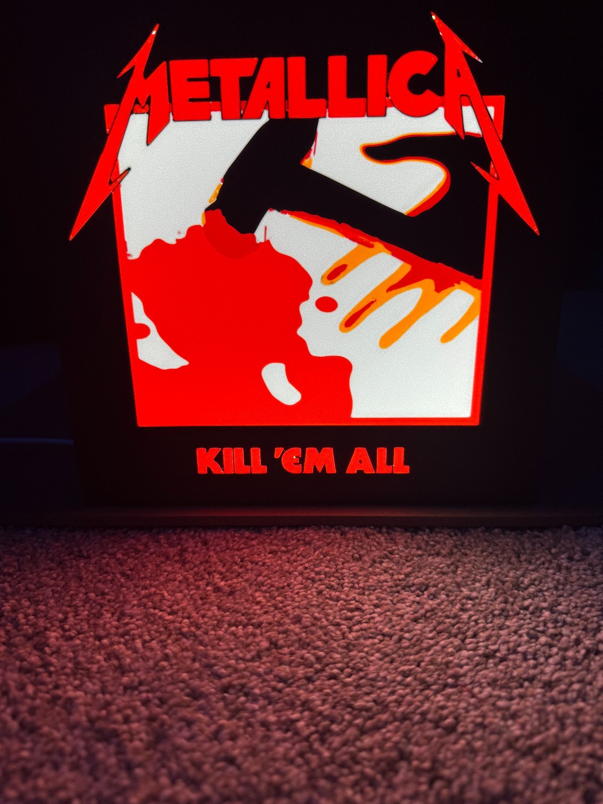 Metallica - Kill Em All LED Custom Light Box Metallica - Kill Em All LED Custom Light Box