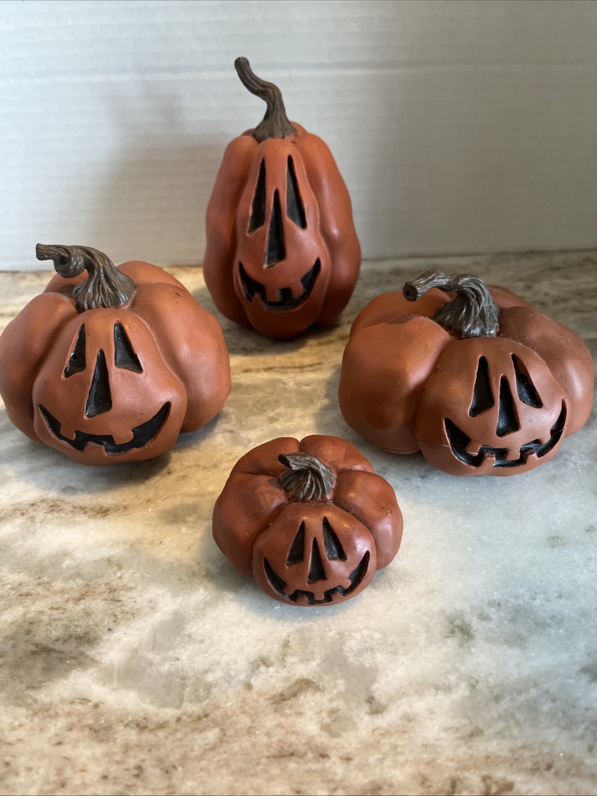 RARE Honey & Me Primitive Jack O Lanterns Halloween Pumpkin Lot of 4 VTG