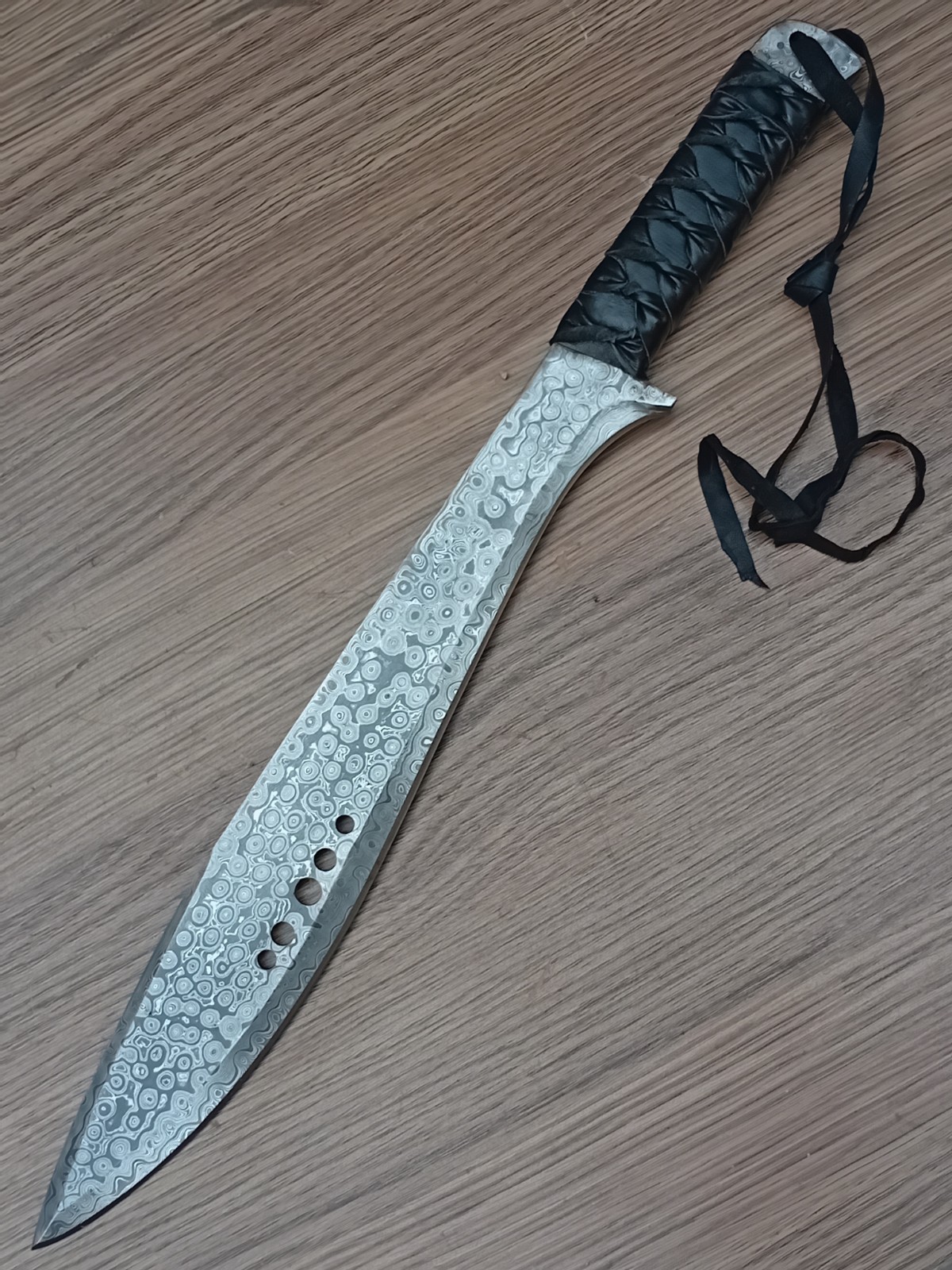 Custom Handmade Damascus Steel  (THE BOOK OF ELi) FULL TANG Machete Sword Knife