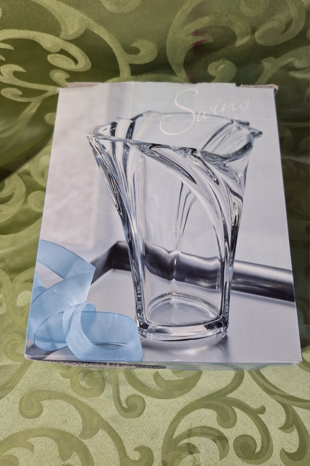 🔥MIKASA🔥 CRYSTAL SWING VASE -New in Box-💥HEAVY