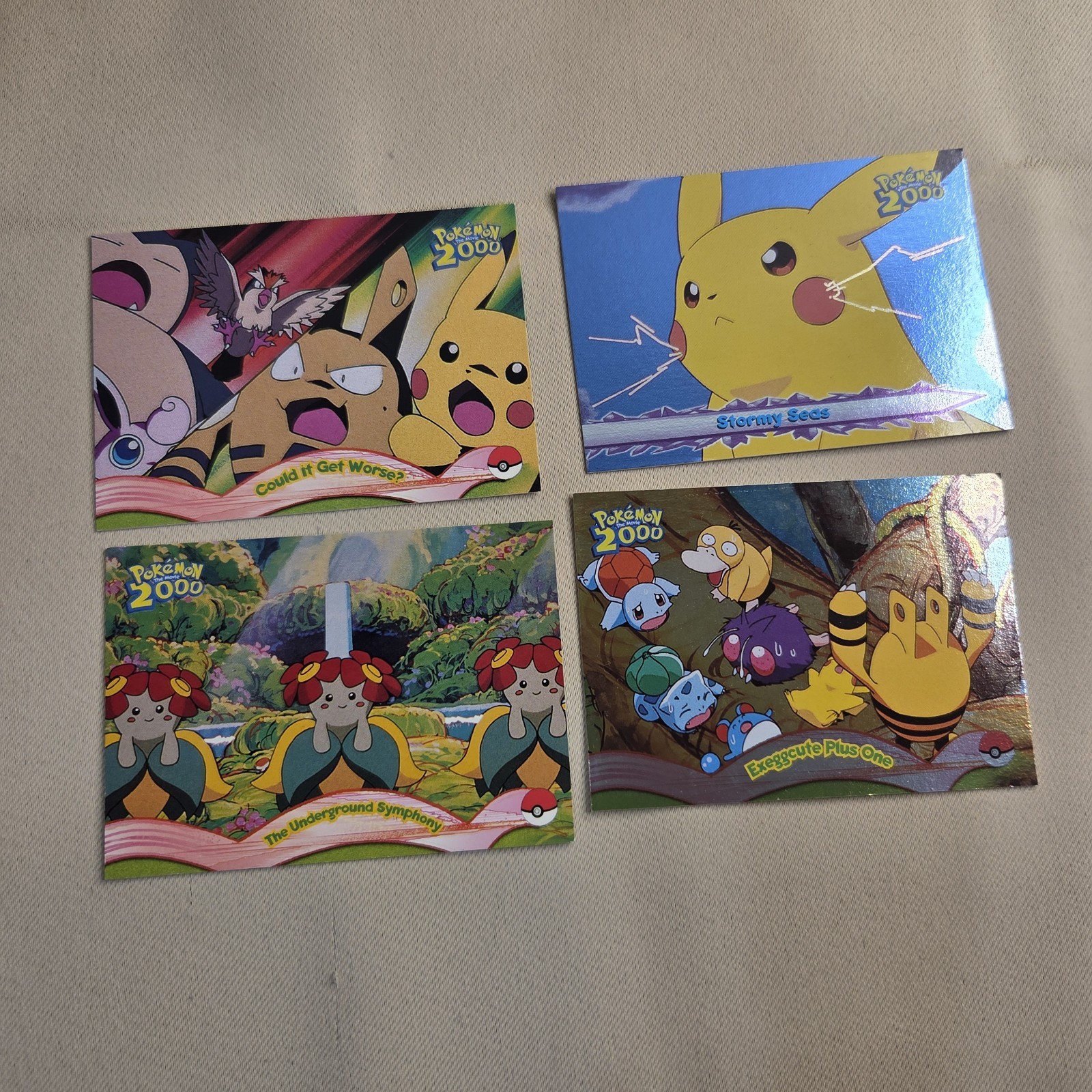 Coll/VTG: 2000 Topps Pokémon The Movie 2000 Trading Cards Ungraded -See Pics Pls Coll/VTG: 2000 Topps Pokémon The Movie 2000 Trading Cards Ungraded -See Pics Pls