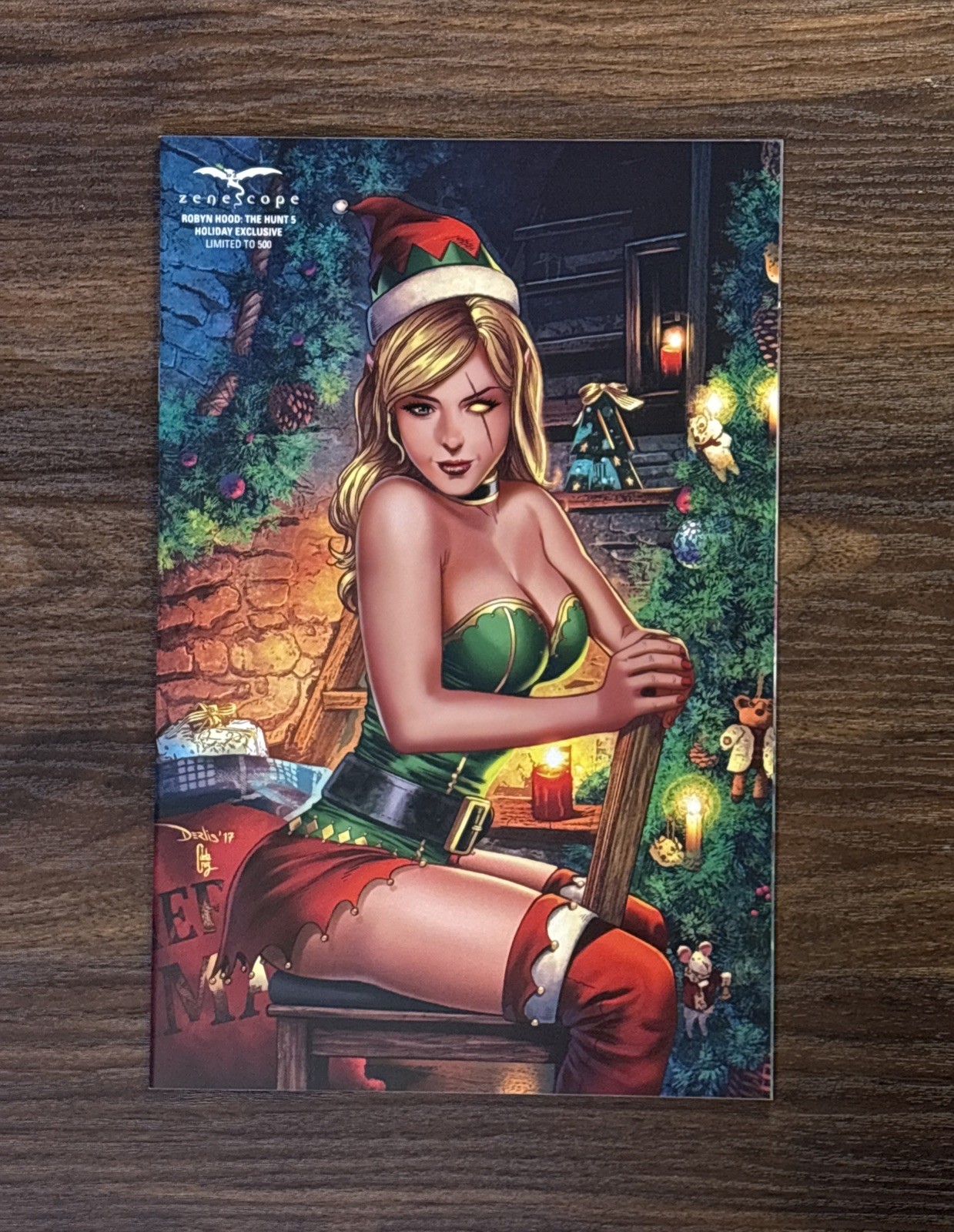 Robyn Hood: The Hunt #5F, Limited to 500 Holiday Exclusive, Zenescope 2017 Comic