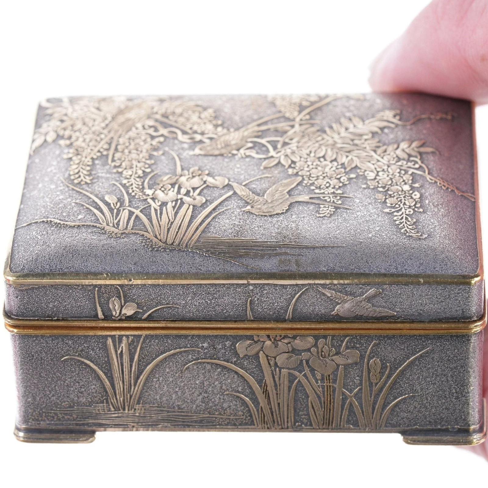 Antique Japanese Fujii Yoshitoyo Taisho Period Mixed Metals box Allie gift Antique Japanese Fujii Yoshitoyo Taisho Period Mixed Metals box Allie gift
