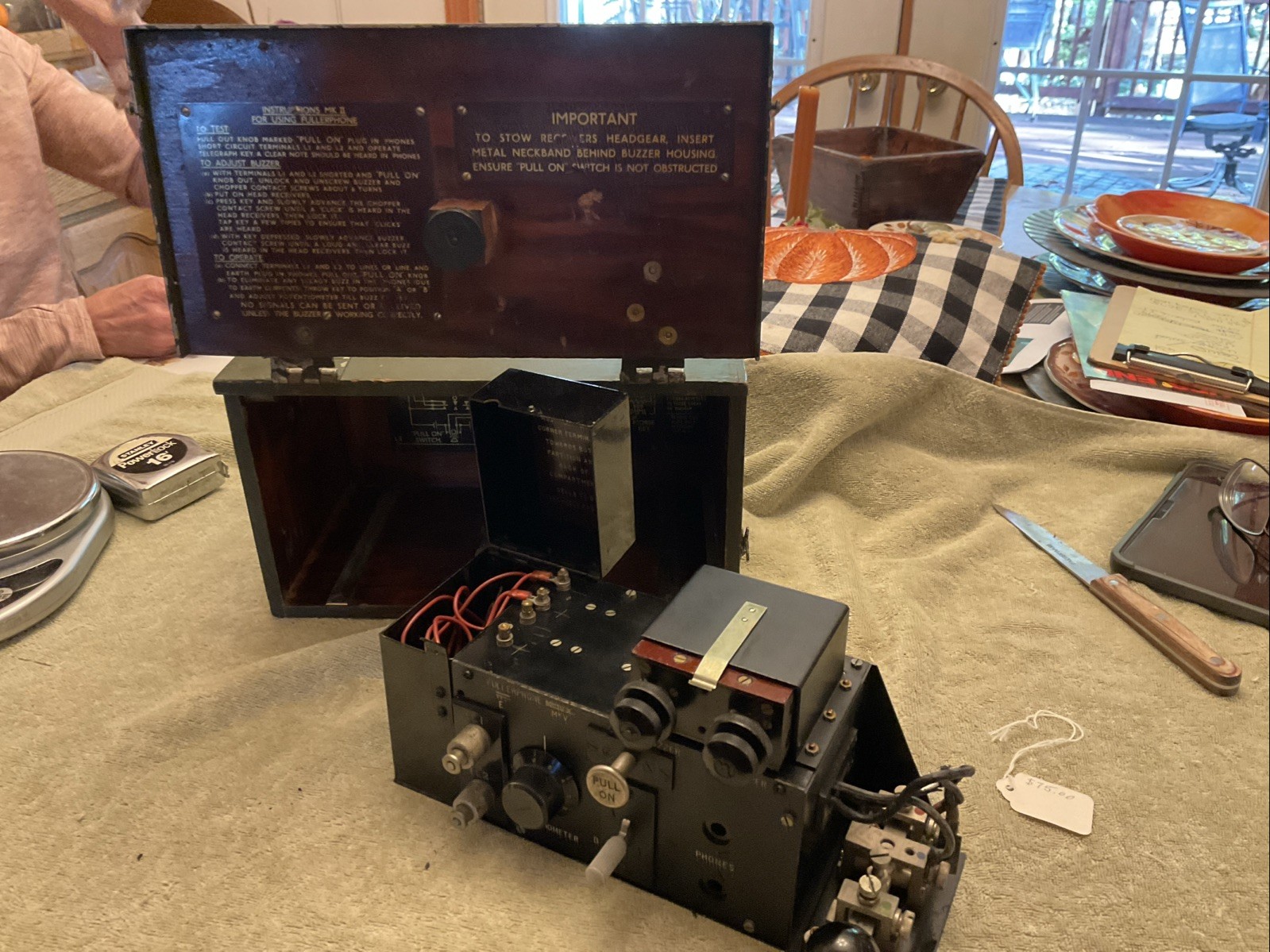 British Military Radio WWII WW2 Fullerphone 