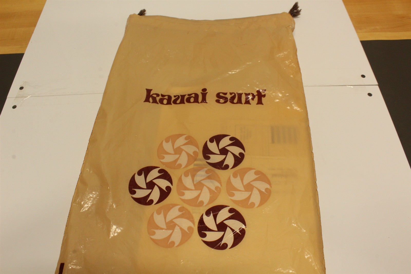 Vintage Kauai, Hawaii Surf Guest Package Ca. 1970\'s Souvenir Bag Stationary 
