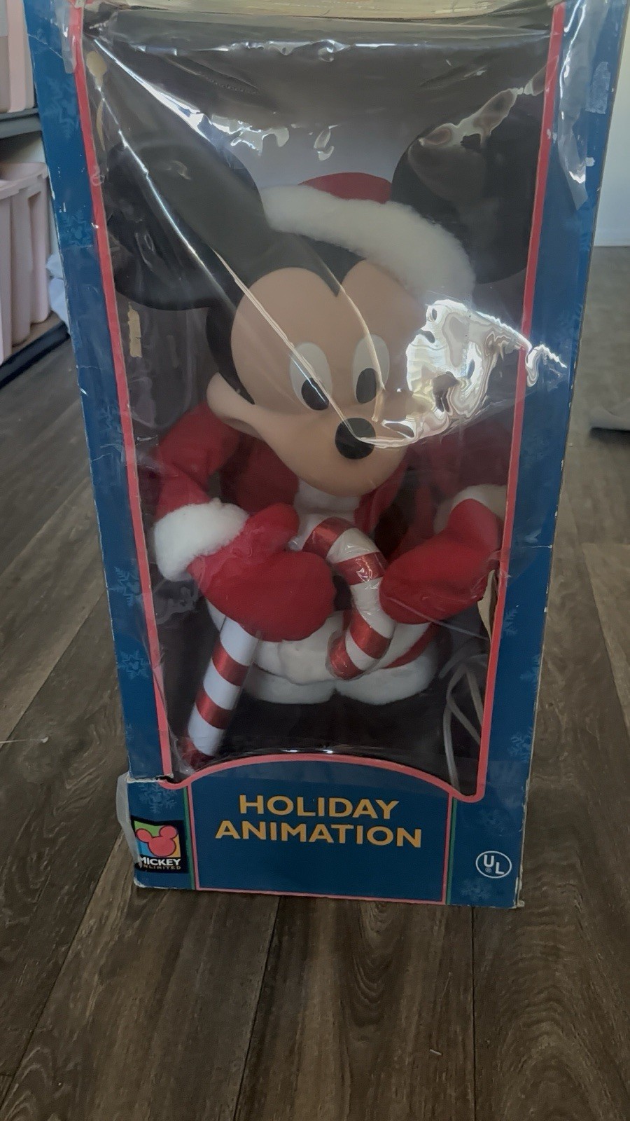 Vintage Disney Santa's Best Mickey Mouse Motion Animated Holiday Decoration Doll Vintage Disney Santa's Best Mickey Mouse Motion Animated Holiday Decoration Doll