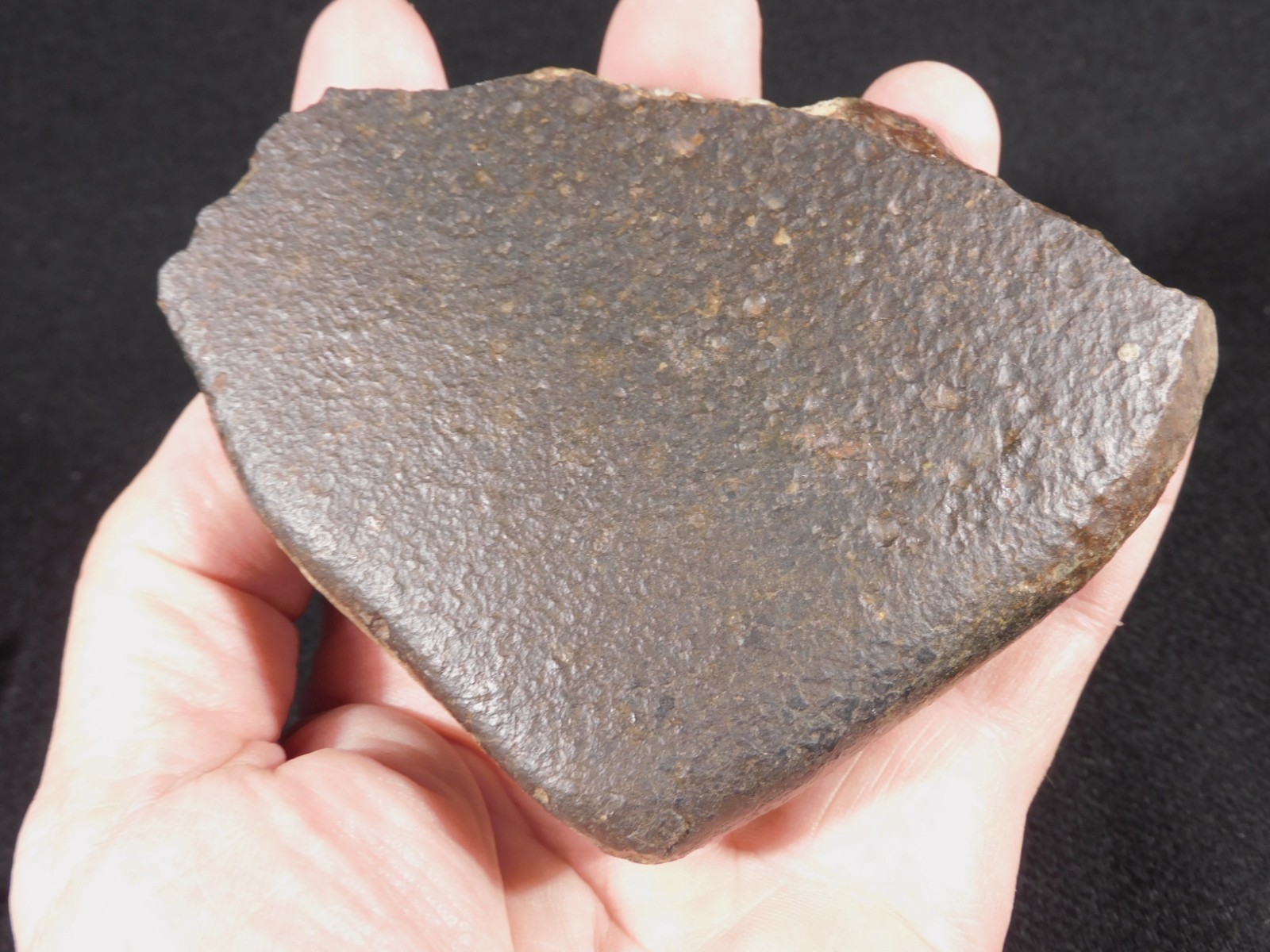 Big 100% Natural Stony N.W.A. METEORITE With Dark Fusion Crust Libya 582gr