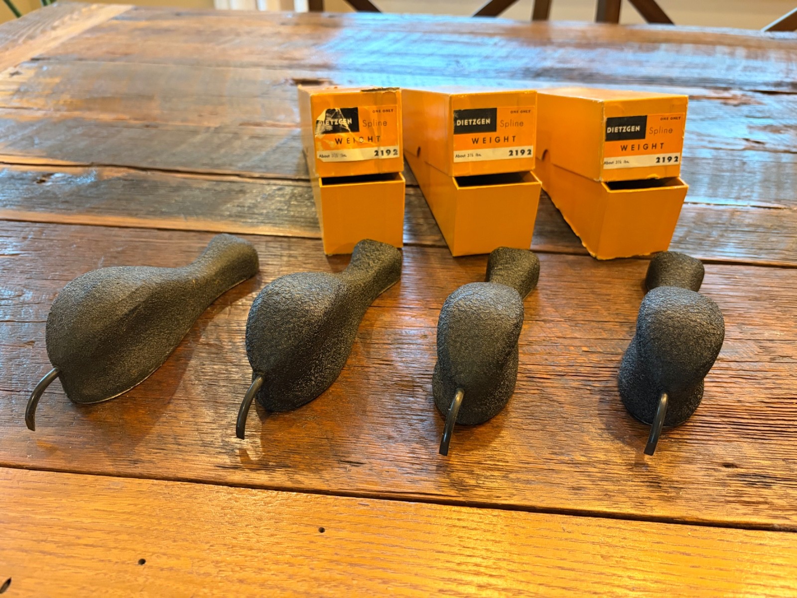 Vintage Dietzgen Spline Weights 3.5 lbs