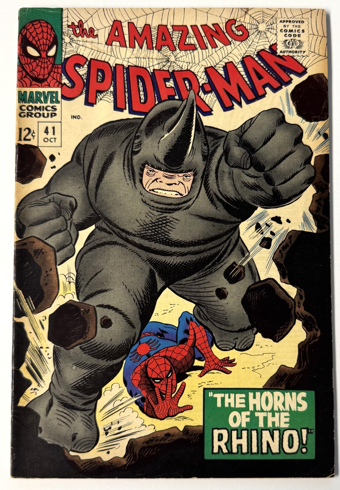 Amazing Spider-Man #41 (Marvel 1966) First Appearance Rhino Silver Age Amazing Spider-Man #41 (Marvel 1966) First Appearance Rhino Silver Age